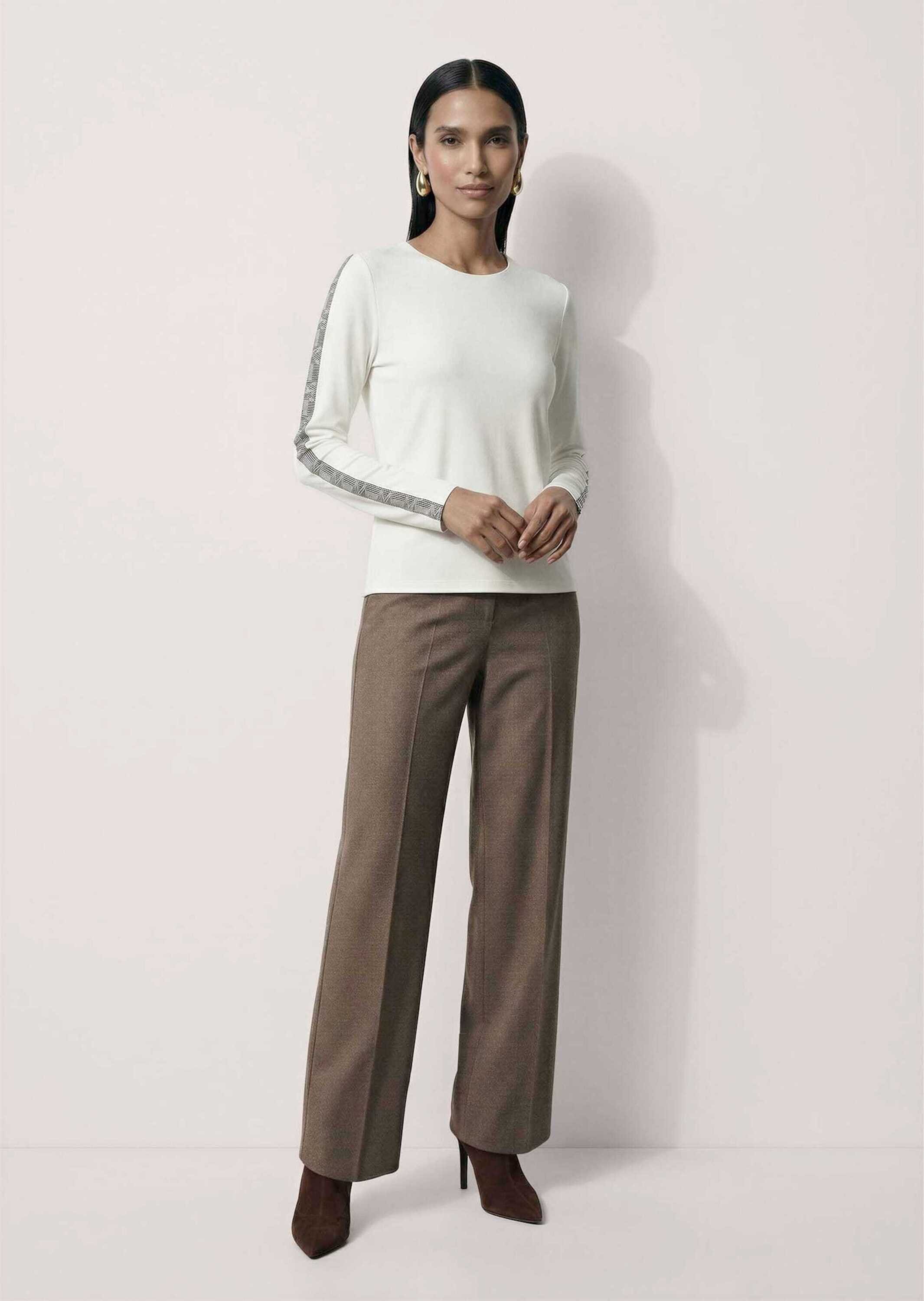MADELEINE Langarmshirt »Shirt Langarmshirt mit Strassband«