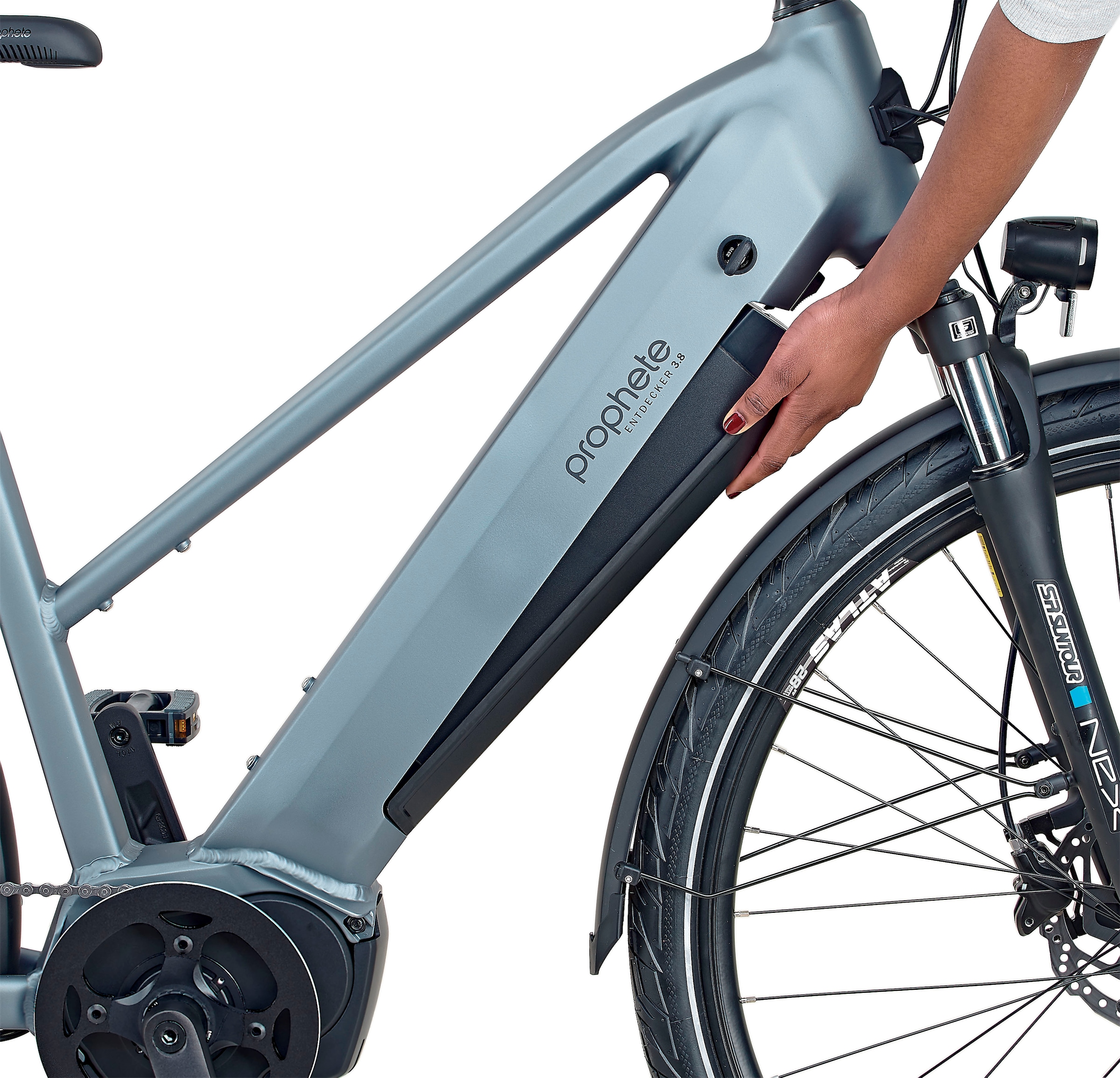 Prophete E-Bike »Entdecker 3.8«, 8 Gang, Shimano, Altus, Mittelmotor 250 W, Pedelec, Elektrofahrrad für Damen