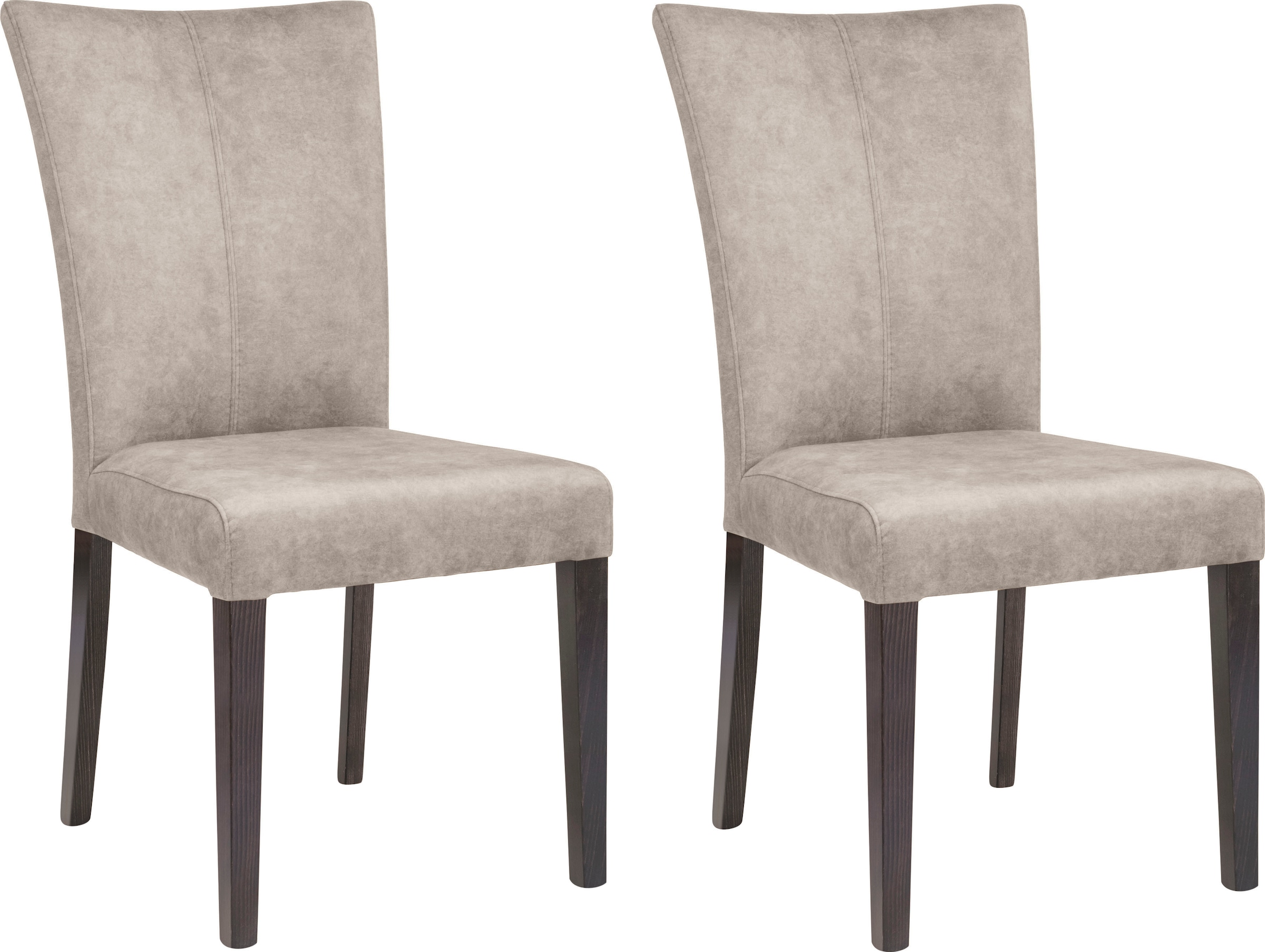 Home affaire 4-Fußstuhl "Aspen" (Set) 2 Stk.Beine aus massiver Buche, wenge günstig online kaufen