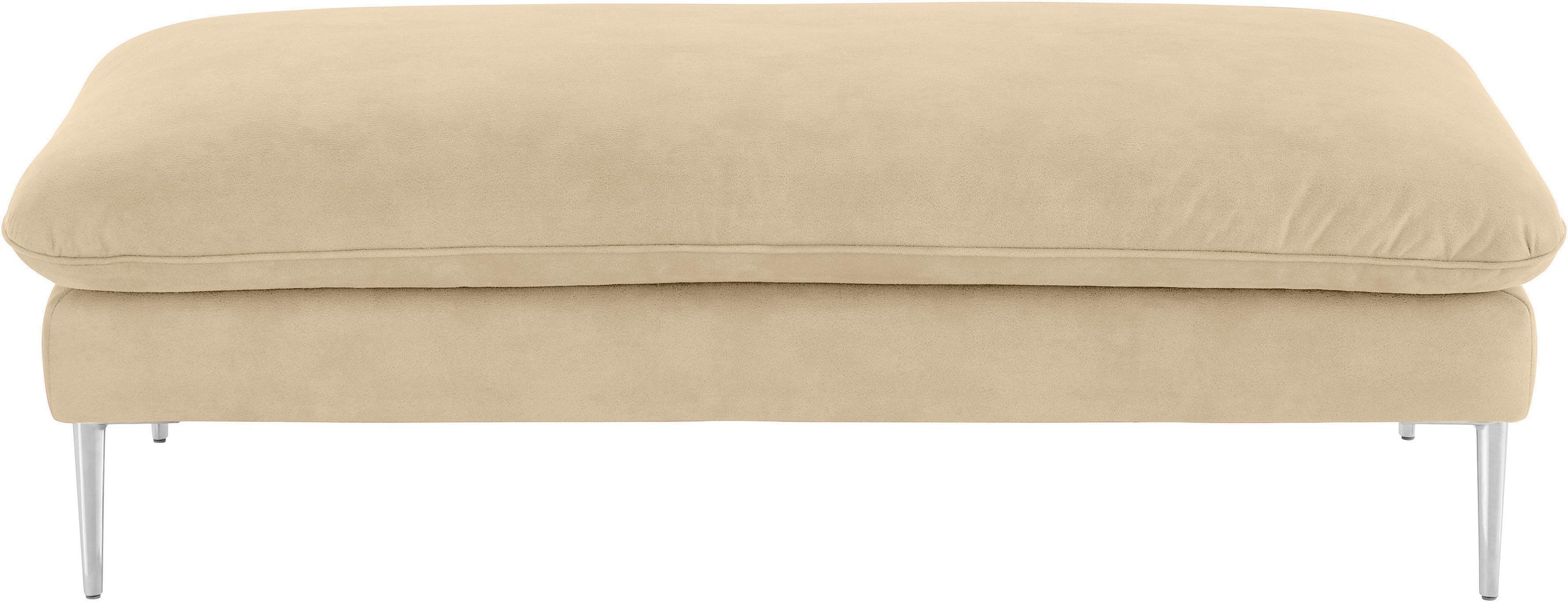 W.SCHILLIG Hocker »enjoy&MORE«, Füße Chrom glänzend, Breite 151 cm