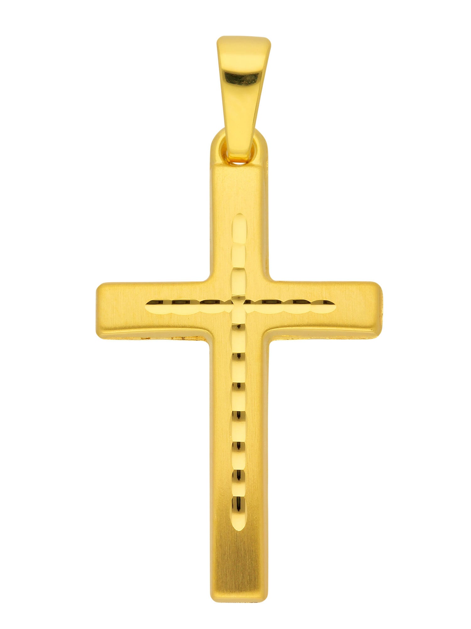 Adelia´s Kettenanhänger »333 Gold Kreuz Anhänger«, Goldschmuck für Damen & Herren