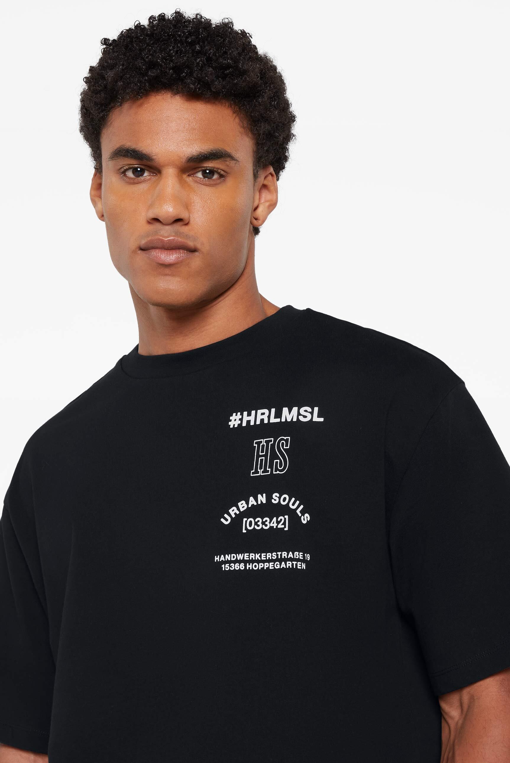 Harlem Soul Rundhalsshirt, mit großem Rücken-Print