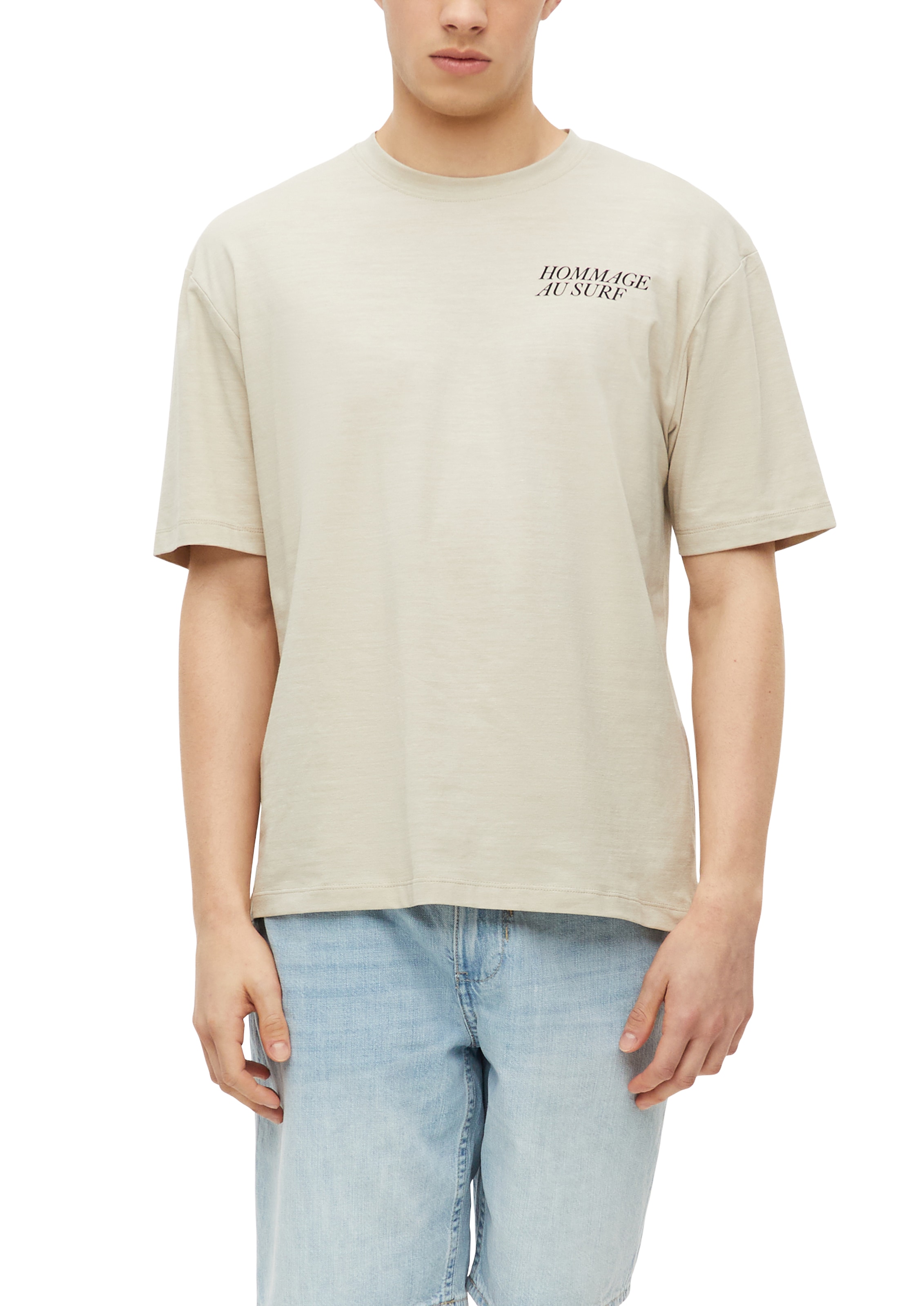 s.Oliver Kurzarmshirt Sommershirt mit kleinem Print