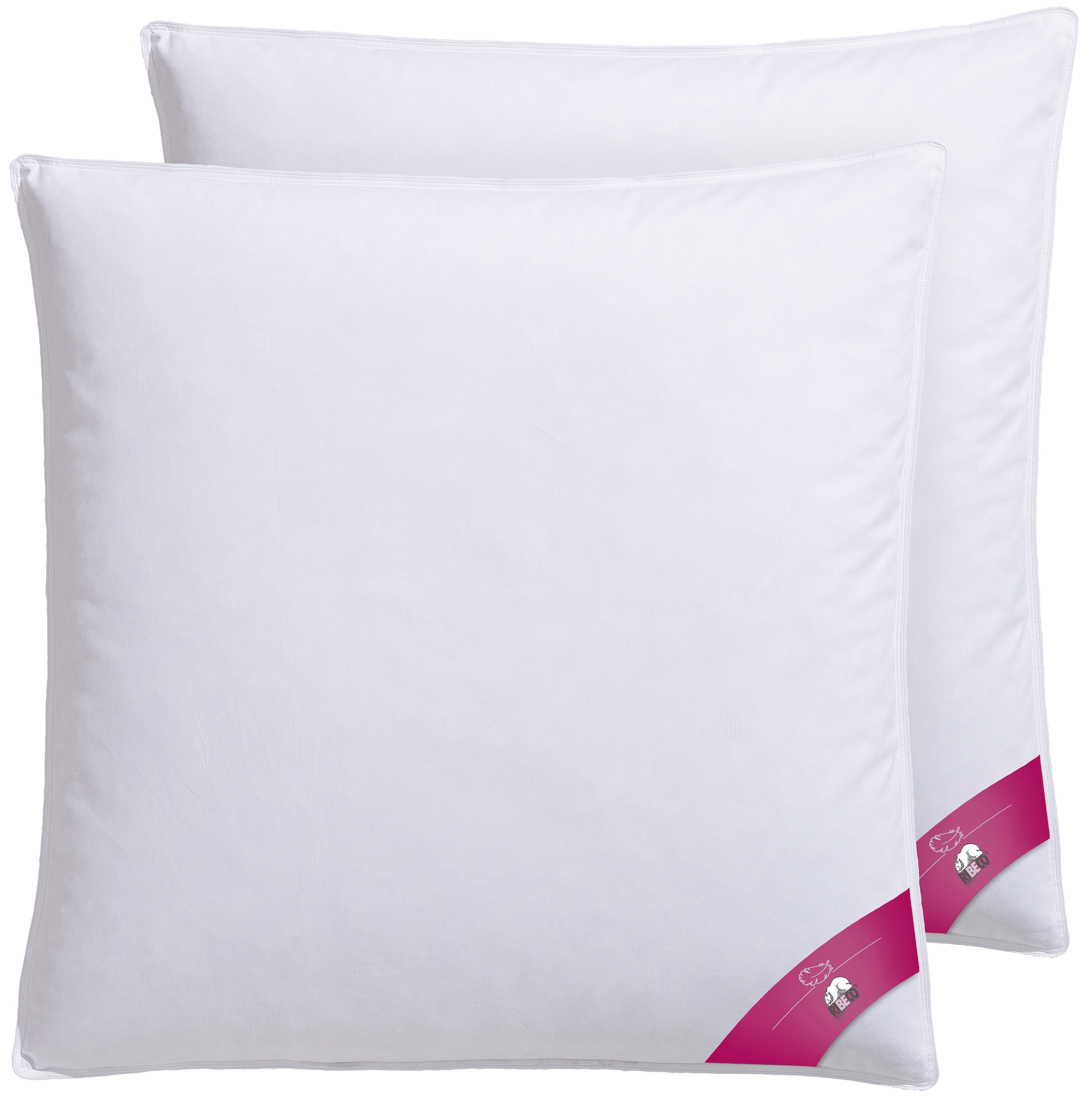 RIBECO Federkissen "Johanna Kopfkissen 1-tlg. oder 2-tlg.: 40x80 cm, 80x80 günstig online kaufen