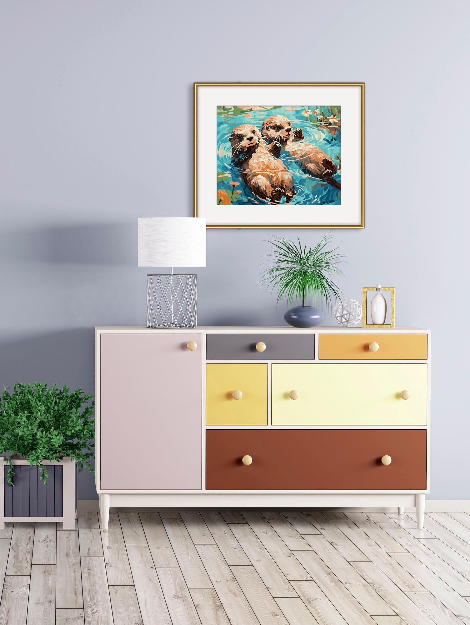 Schipper Malen nach Zahlen »Meisterklasse Klassiker, Otterpärchen«, Made in Germany