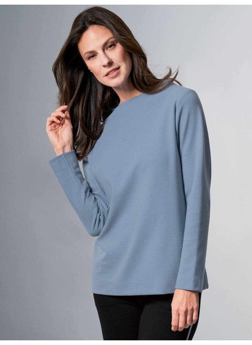 Trigema Sweatshirt »TRIGEMA Stehkragen Pullover mit Kristallsteinen«