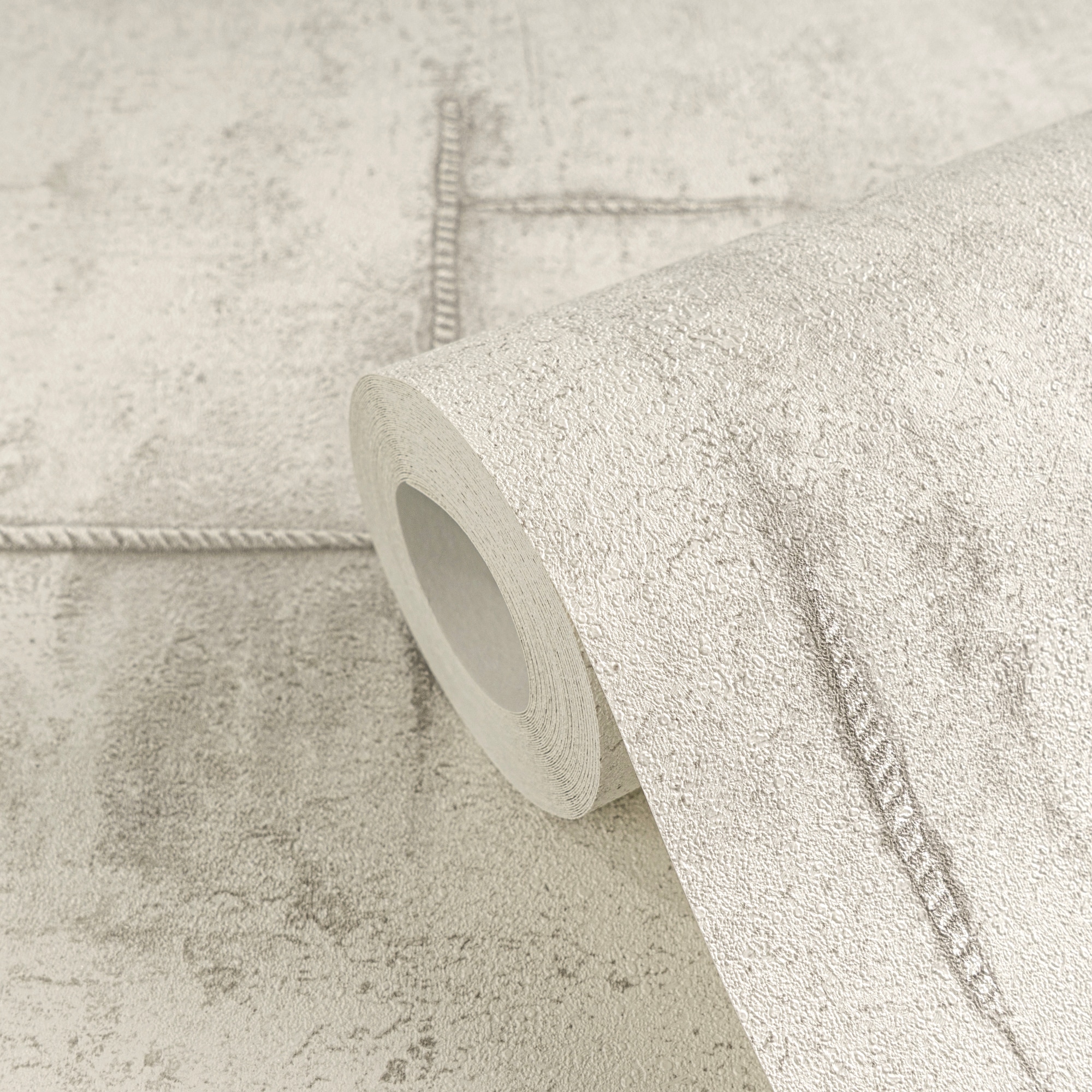 CosmoLiving by Cosmopolitan Vliestapete »Graphite Groove-Edge Betonoptiktapete« matt strukturiert Betonoptik mit modernem Industrial-Charme