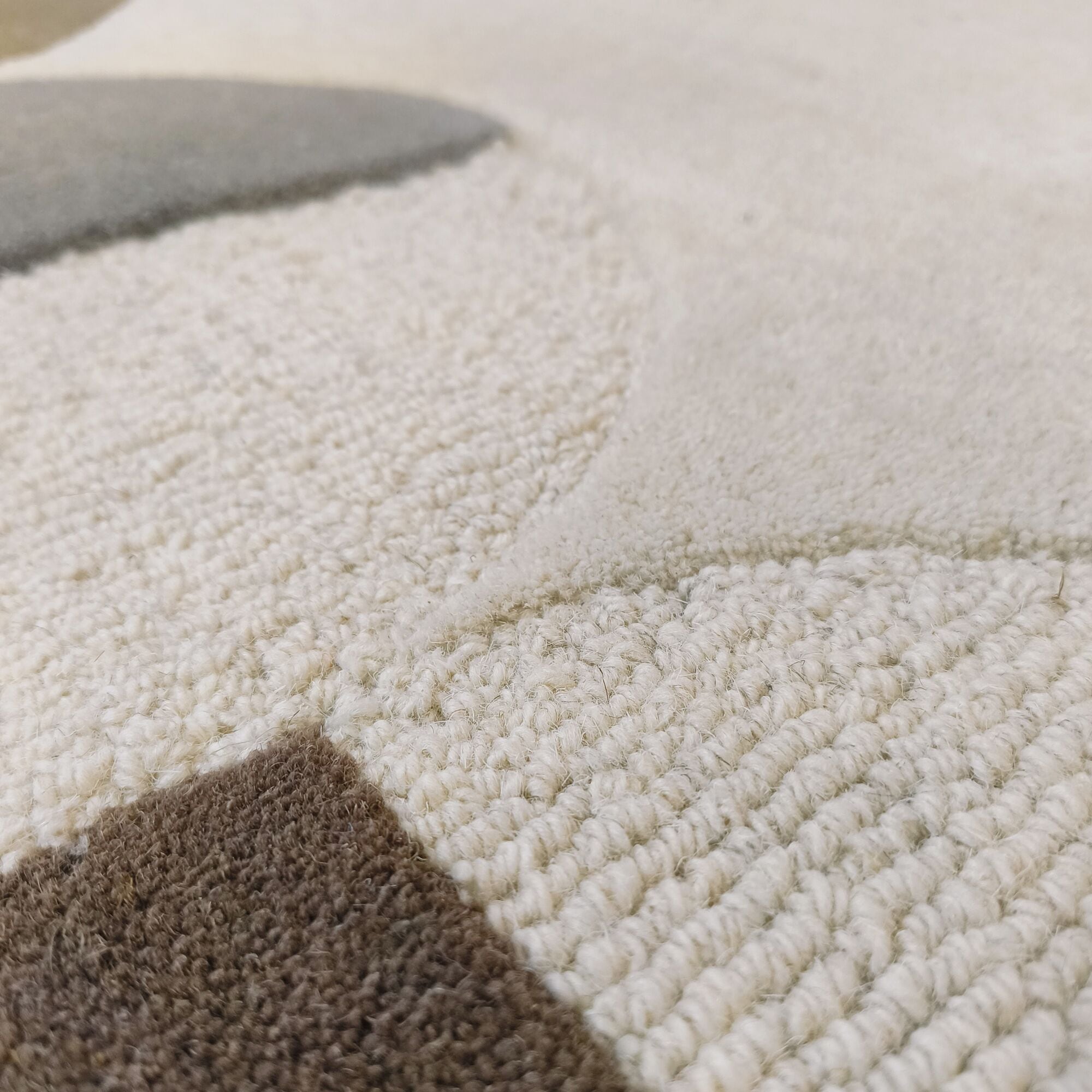 FLAIR RUGS Wollteppich »Mia Scallop«, rechteckig, 12 mm Höhe, in Jakobsmuschel-Form
