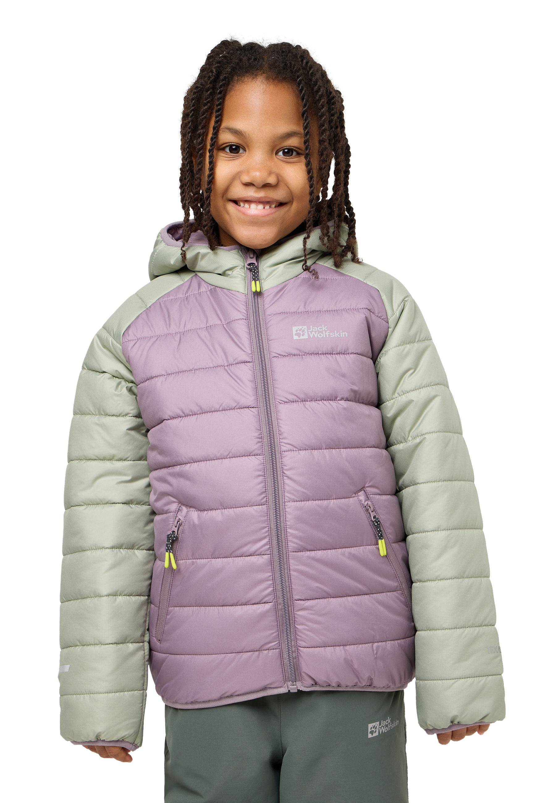 Jack Wolfskin Steppjacke "ZENON für Kinder", mit Kapuze