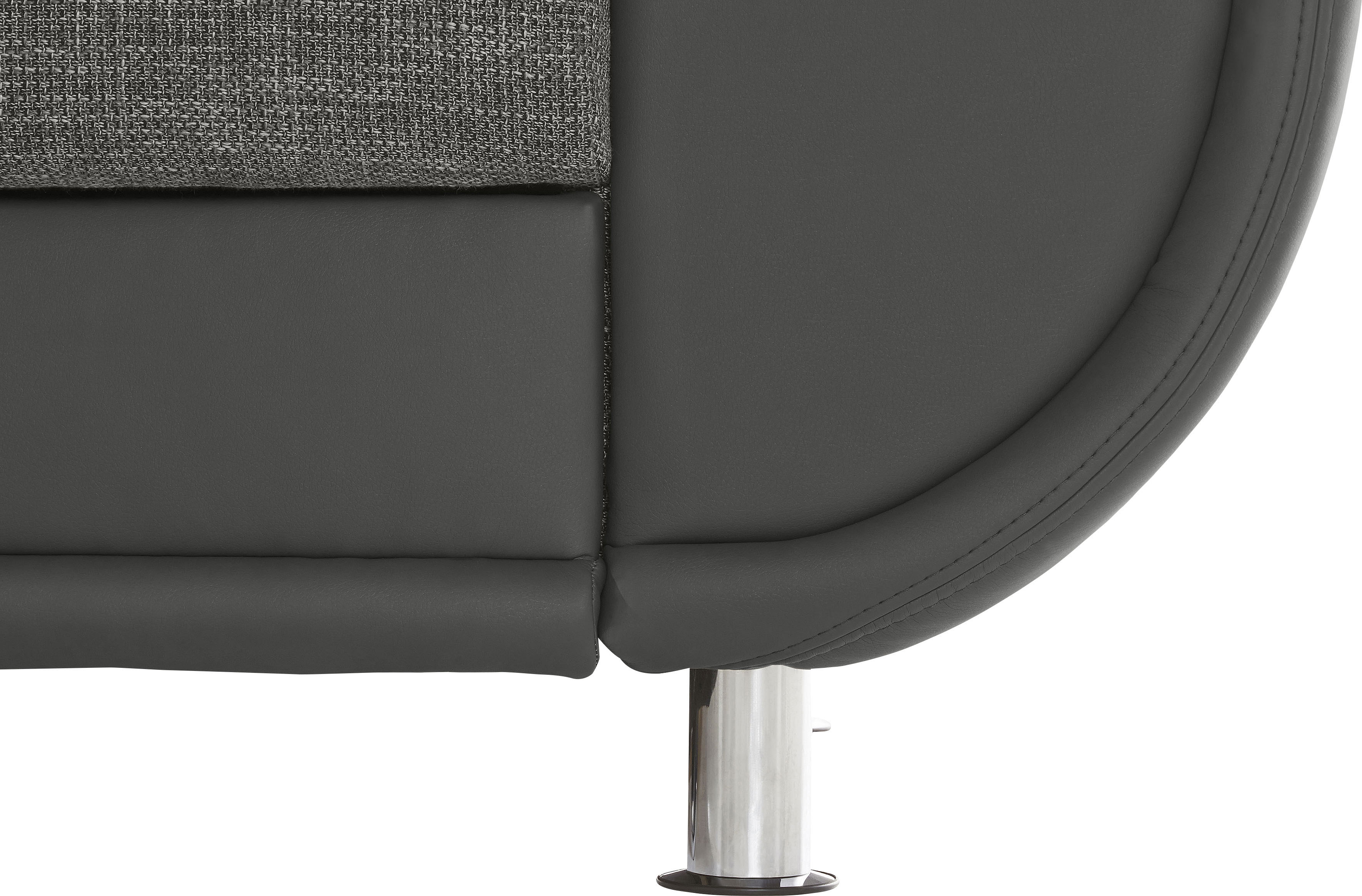 Thumbnail - TRENDMANUFAKTUR 3-Sitzer "Rondo 3, zeitlos und modern, bequem, Materialmix" wahlweise mit Federkern, extrabreite Armlehn...