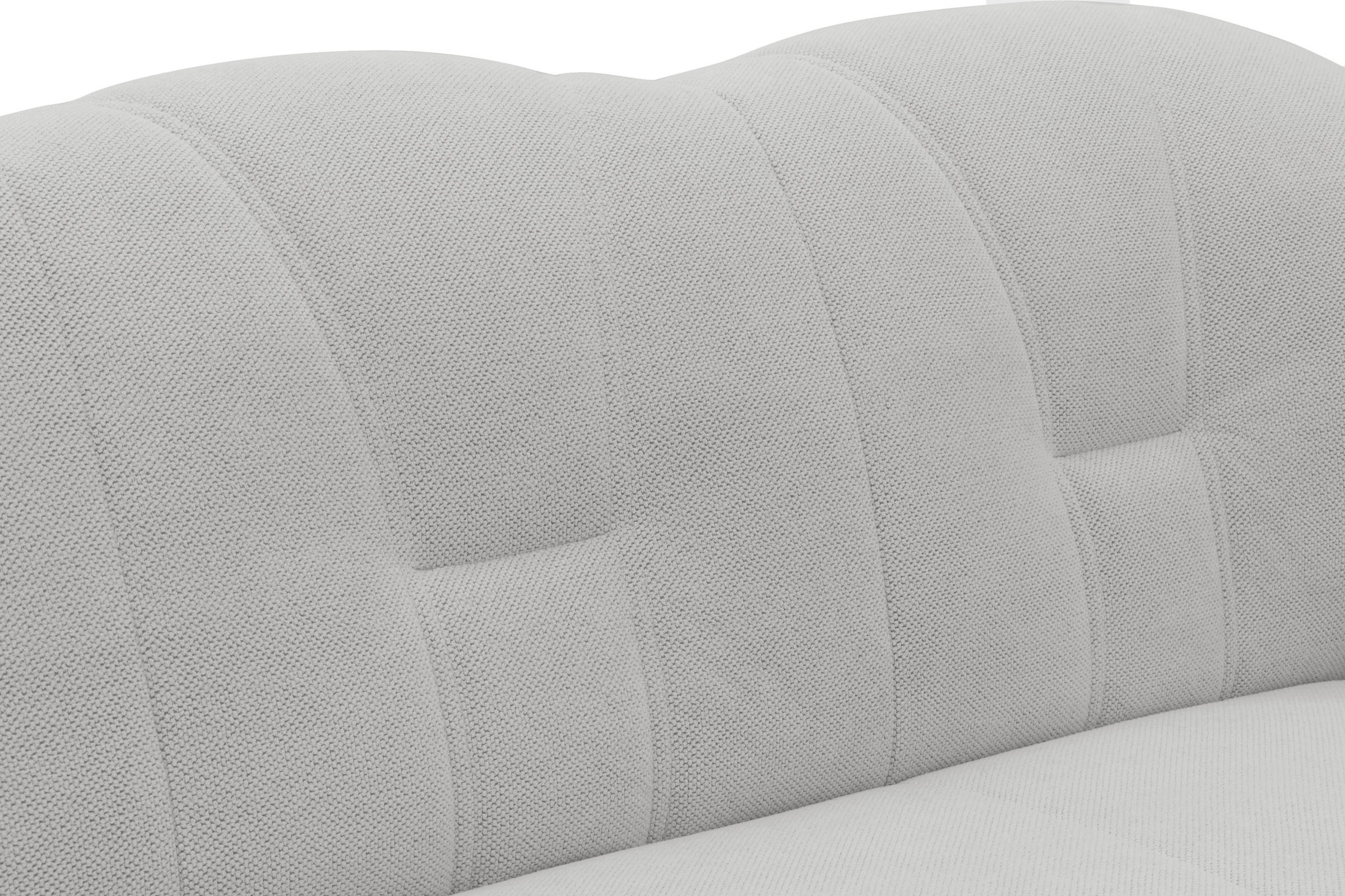 DOMO collection Wohnlandschaft »Flores auch in Leder-Bezug, B/T/H: 293/180/86 cm, U-Form«, (3 St.), wahlweise mit Bettfunktion, wahlweise mit Federkern