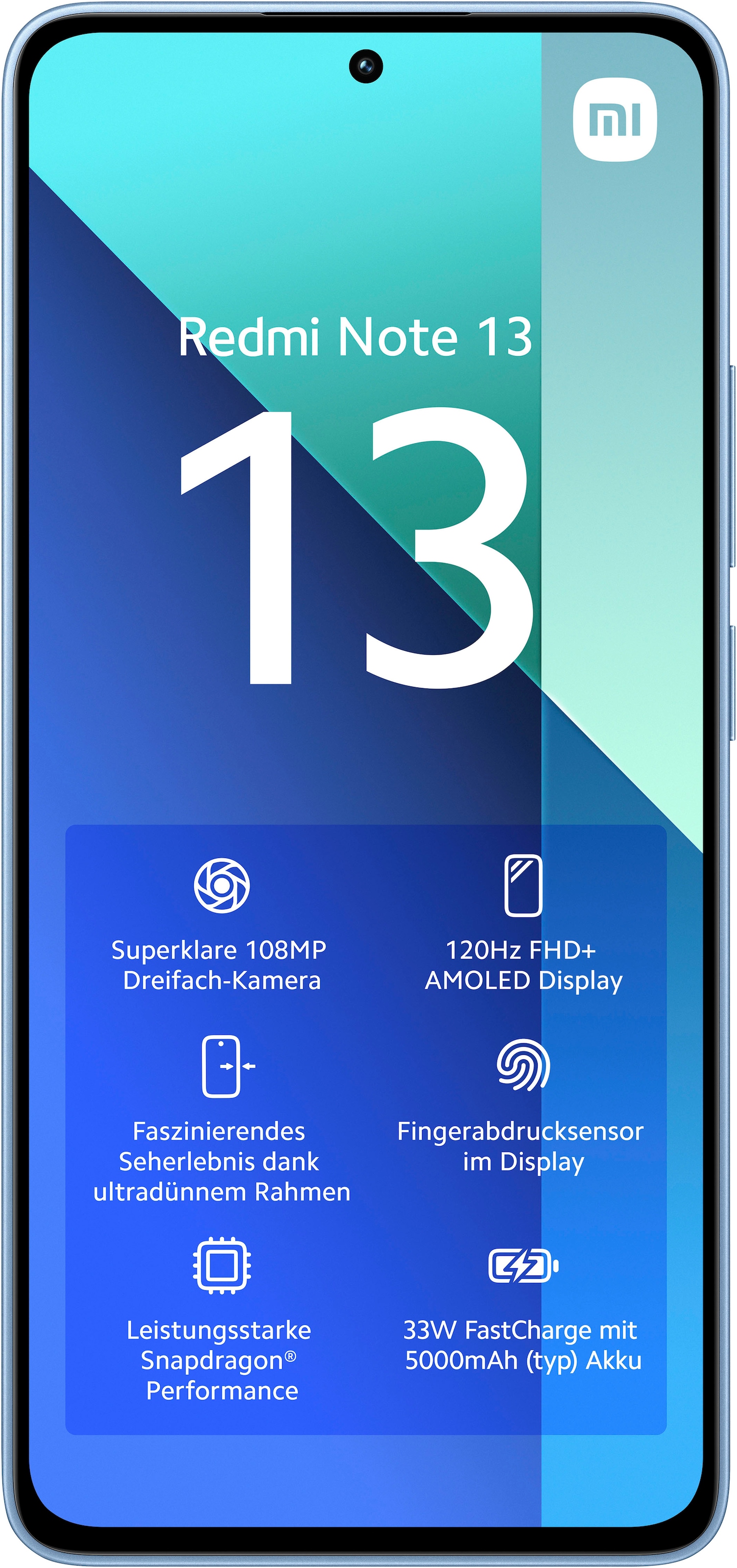 Xiaomi Smartphone »Redmi Note 13 8+128GB«, Ice Blue