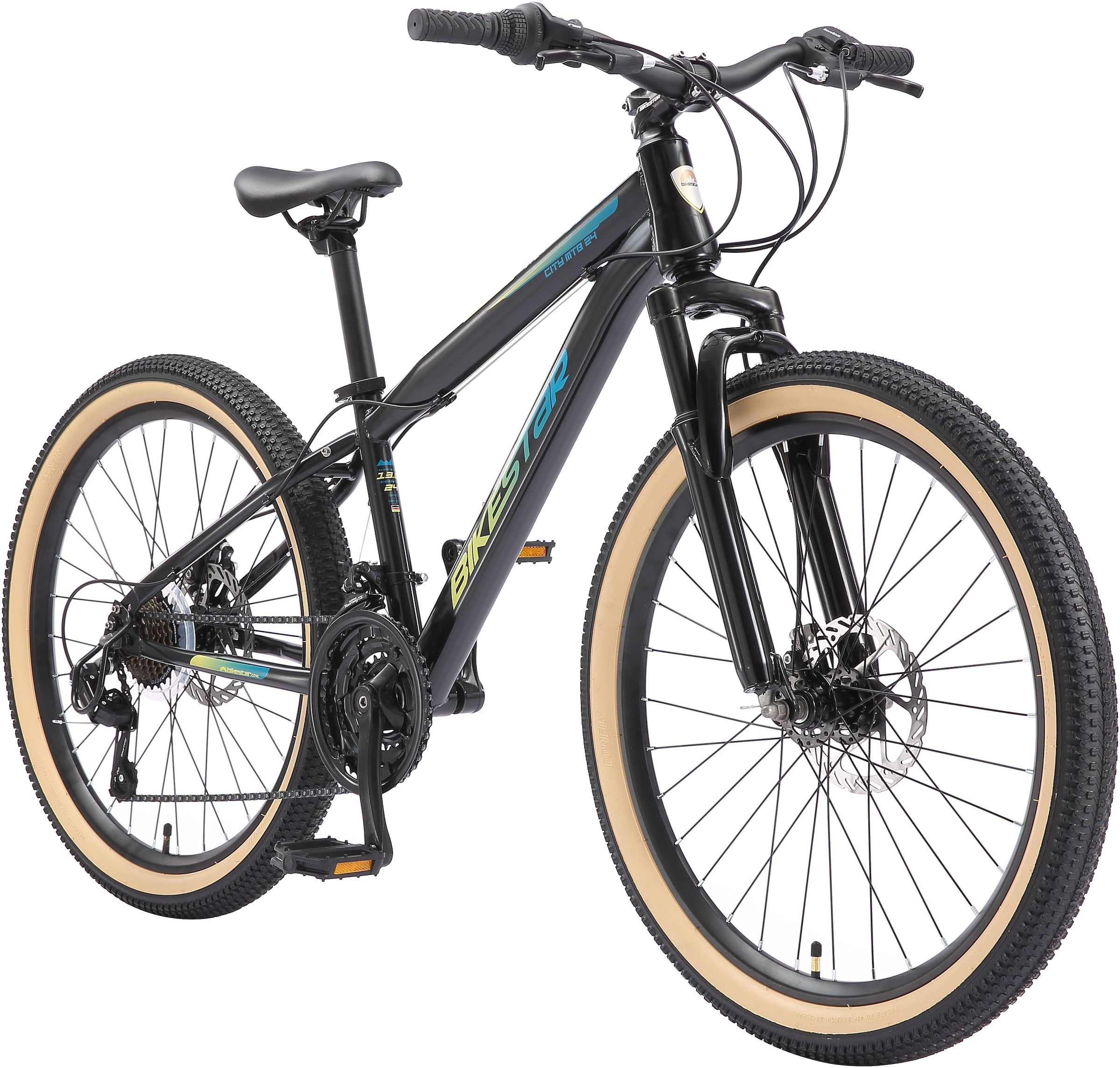 Bikestar Jugendfahrrad, 21 Gang, Shimano, RD-TY21 Schaltwerk, Kettenschaltung