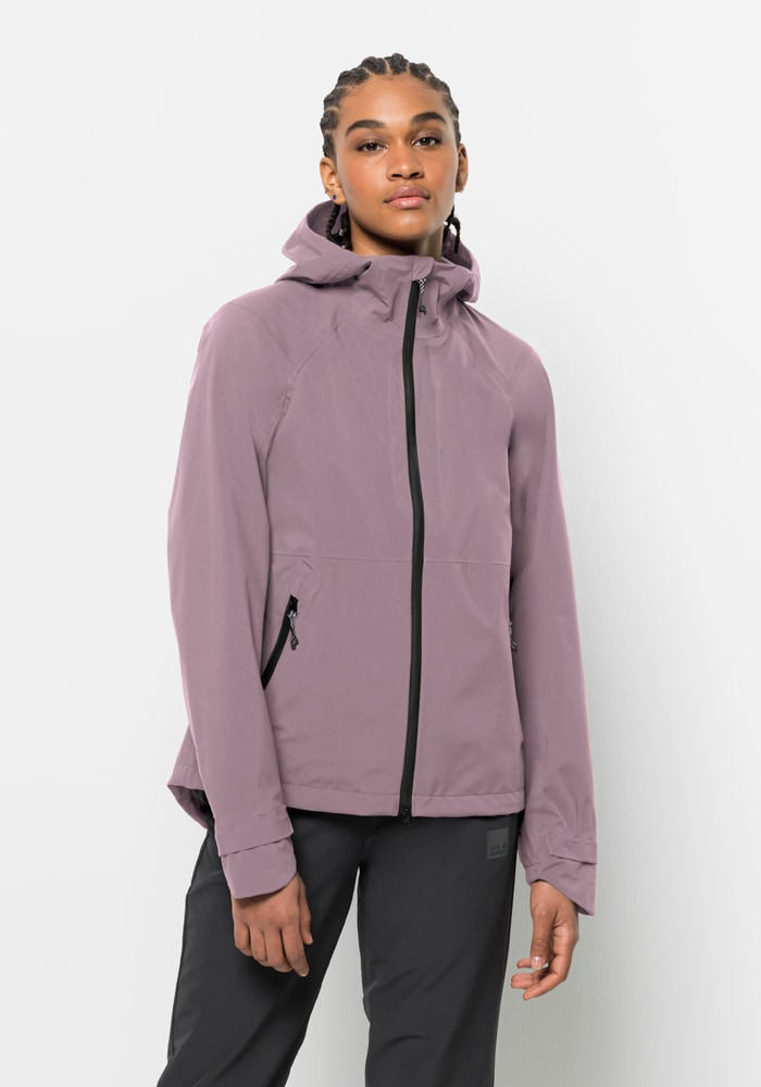 Jack Wolfskin Outdoorjacke »BIKE COMMUTE MONO JKT W«, mit Kapuze