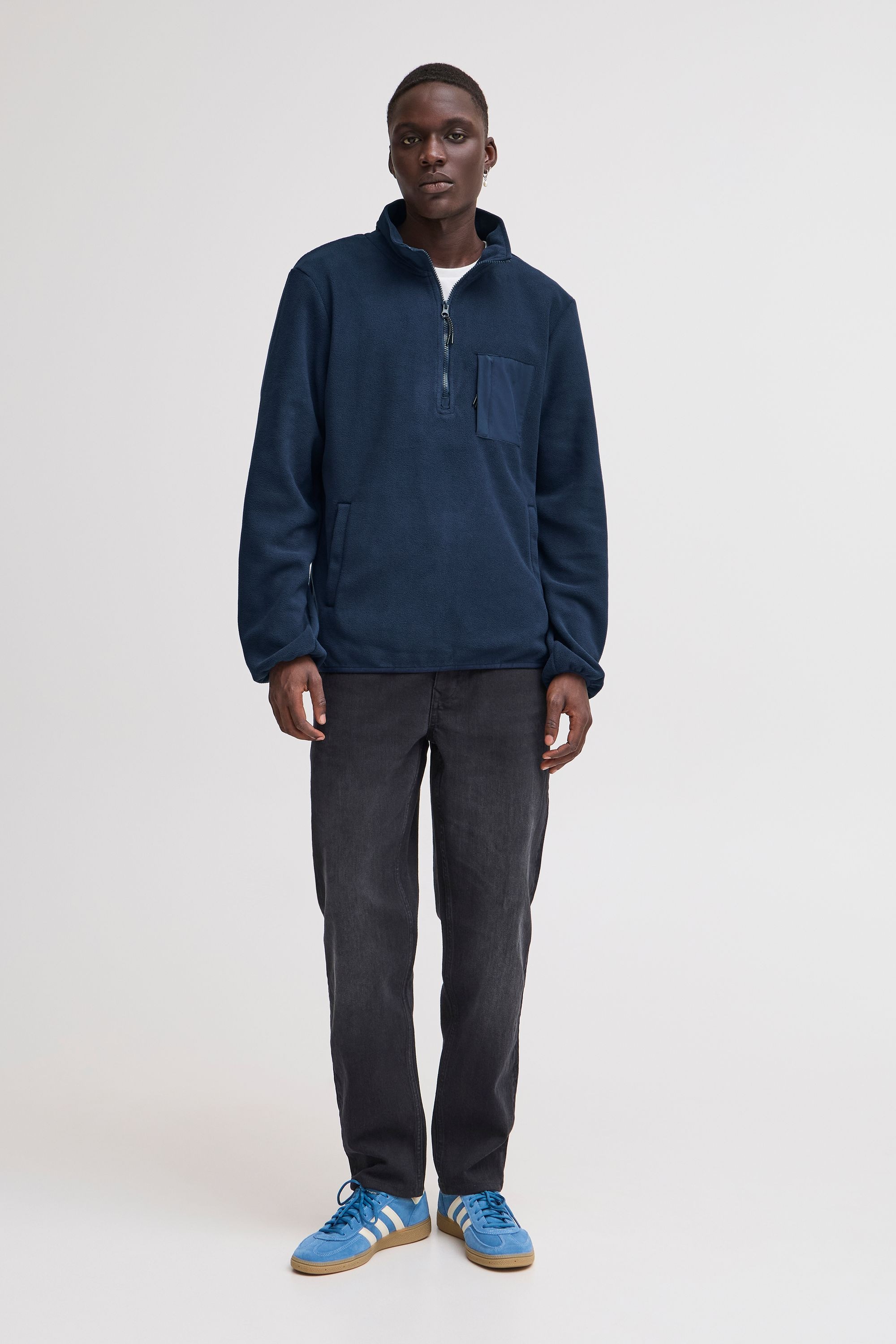 Blend Fleecejacke »Fleecejacke BHBROOKS Sweatshirt halfzipp«