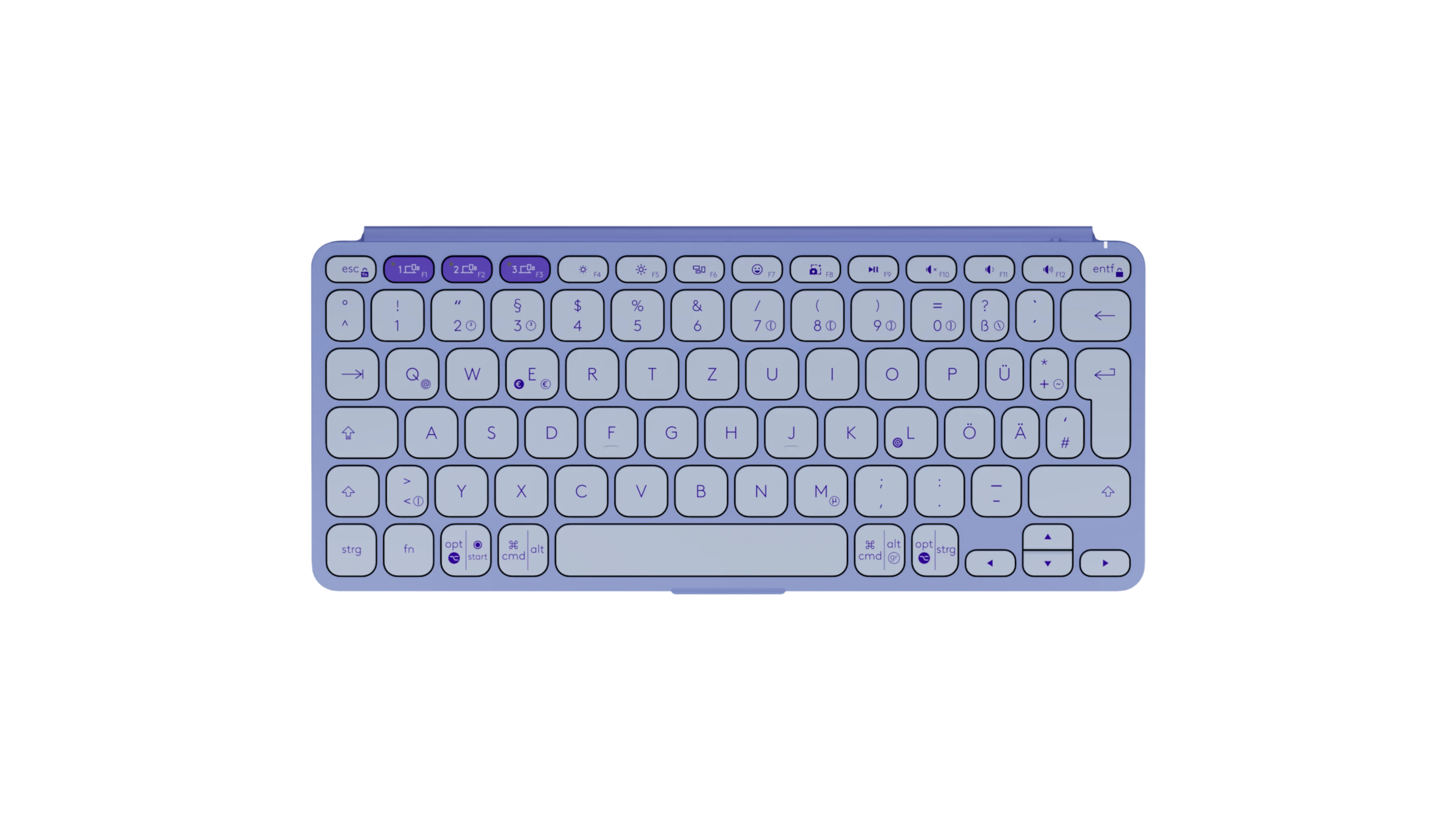 Gaming-Tastatur »Keys-To-Go 2 - LILAC - DEU - WESTMID-511«, Bluetooth Low Energy...