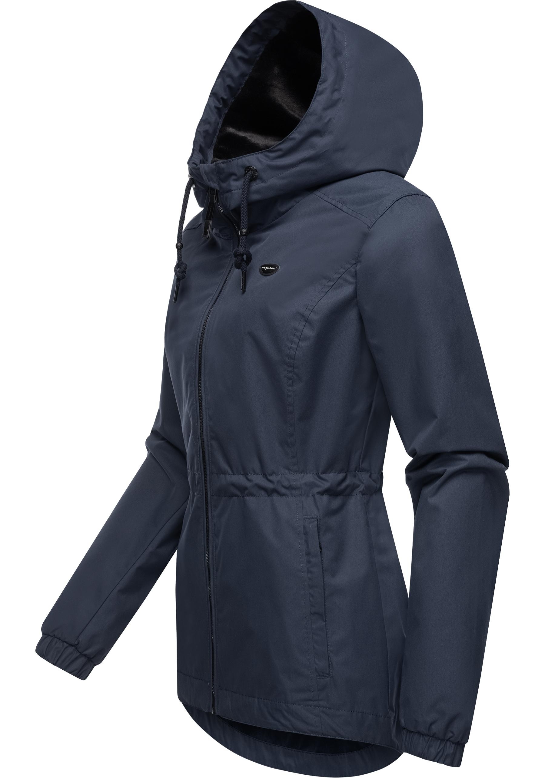 Ragwear Outdoorjacke »Danka«, mit Kapuze, Wasserdichte Übergangsjacke mit großer Kapuze