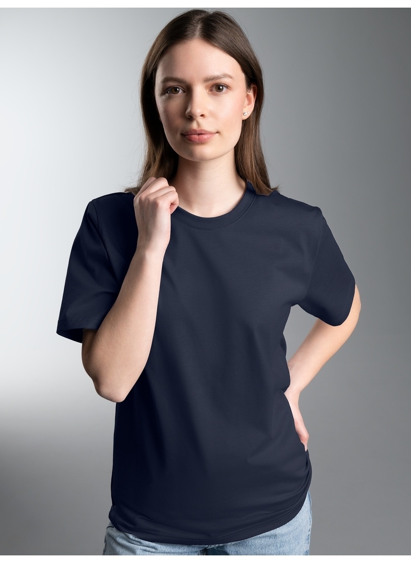 Trigema T-Shirt "TRIGEMA T-Shirt DELUXE Baumwolle" 1 Stk.