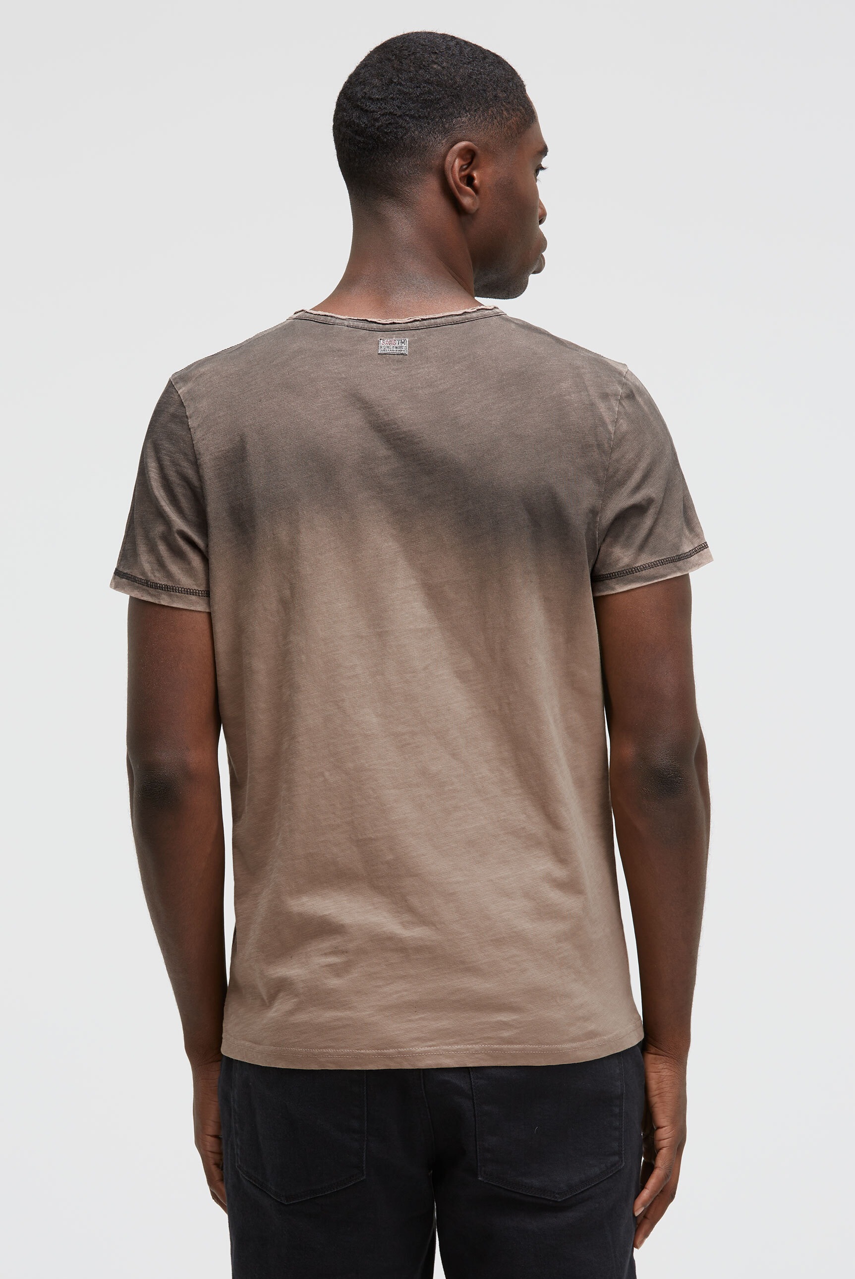 CAMP DAVID Rundhalsshirt mit Used-Kanten