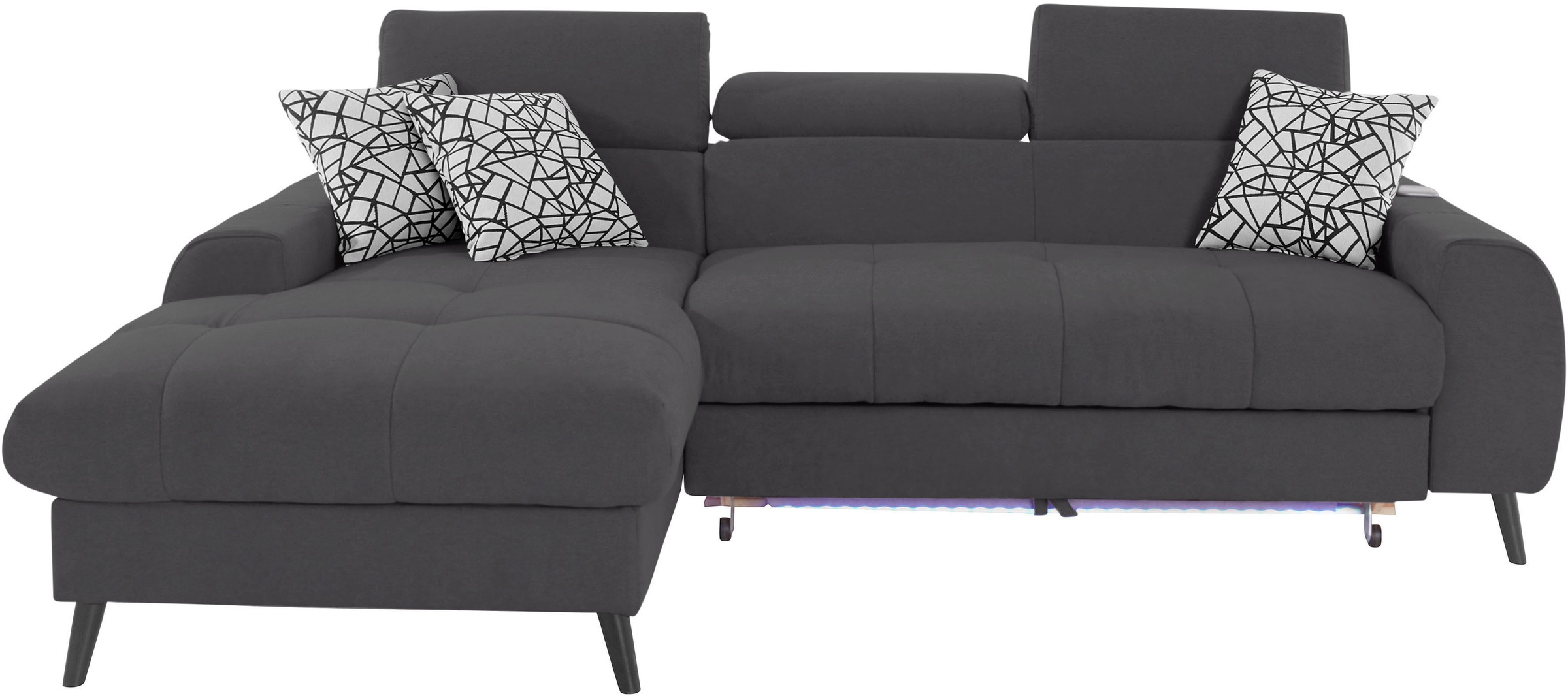 COTTA Ecksofa "Mia L-Form", 3-tlg.-Kissen-Set, Recamiere, wahlweise mit ode günstig online kaufen