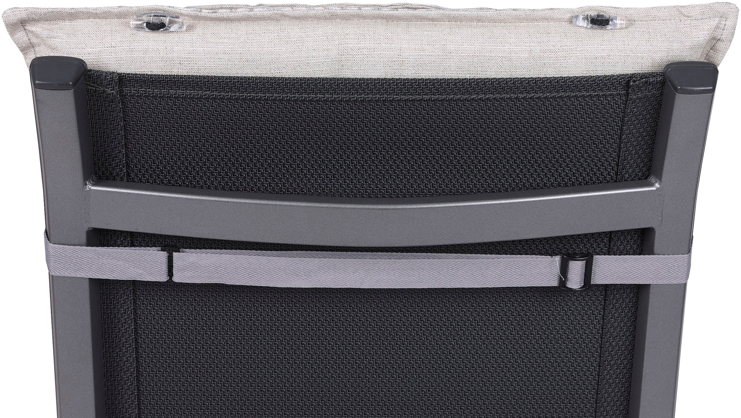 GO-DE Hochlehnerauflage Grafik Pfeile beige - Maße BxLxH ca.: 50 cm x 120 cm x 7 cm