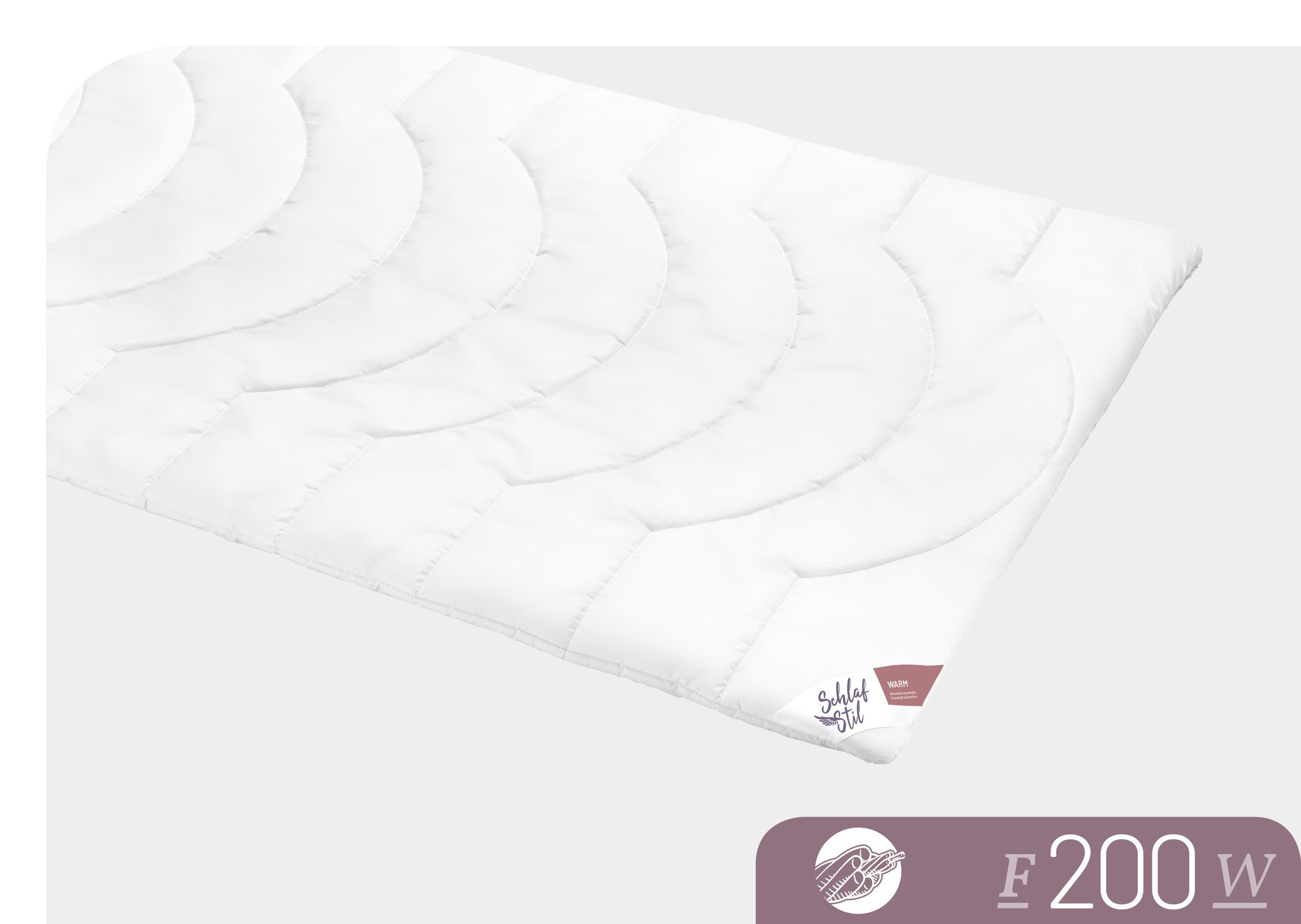 Schlafstil Baumwollbettdecke "F200" warm 1 Stk. tlg. hergestellt in Deutsch günstig online kaufen