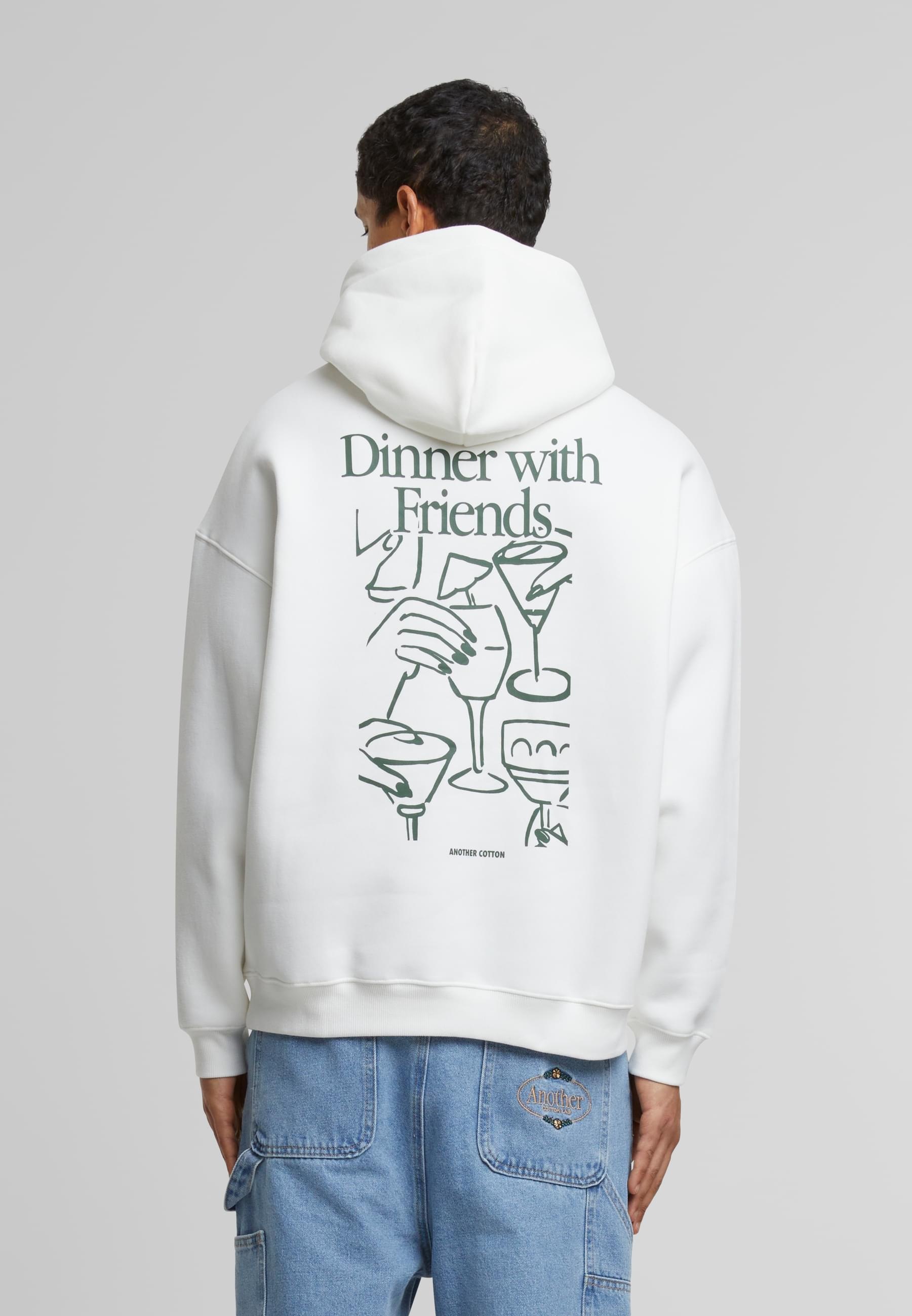 Another Cotton Lab Kapuzensweatshirt »Another Cotton Lab Dinner With Friends Oversized Hoodie«, (1 tlg.)