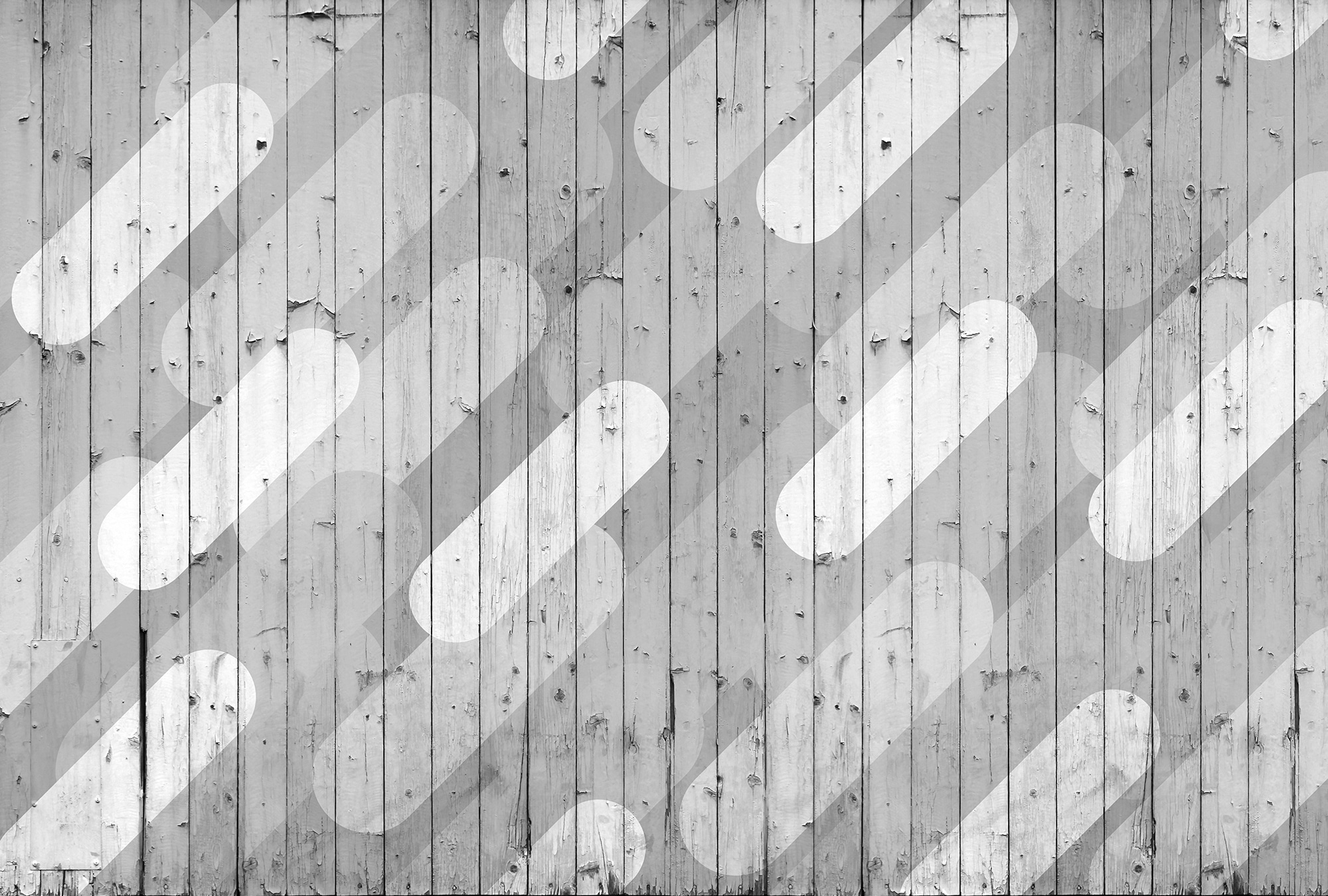 Fototapete »Atelier 47 Pill Pattern 2«, Holz, Vlies, Wand, Schräge, Decke