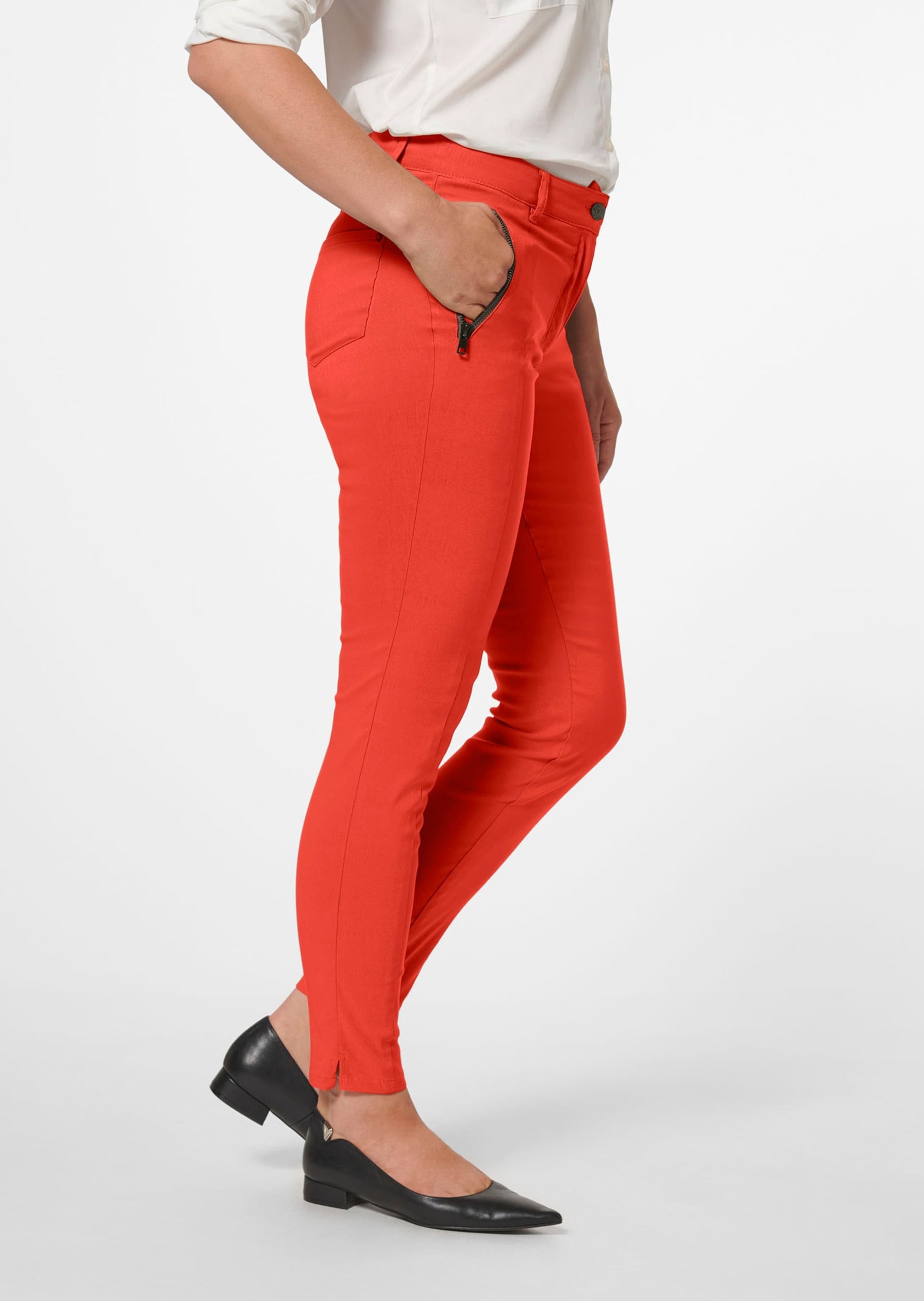 MADELEINE Stoffhose »Hose Enge Hose mit Reißverschlusstaschen«
