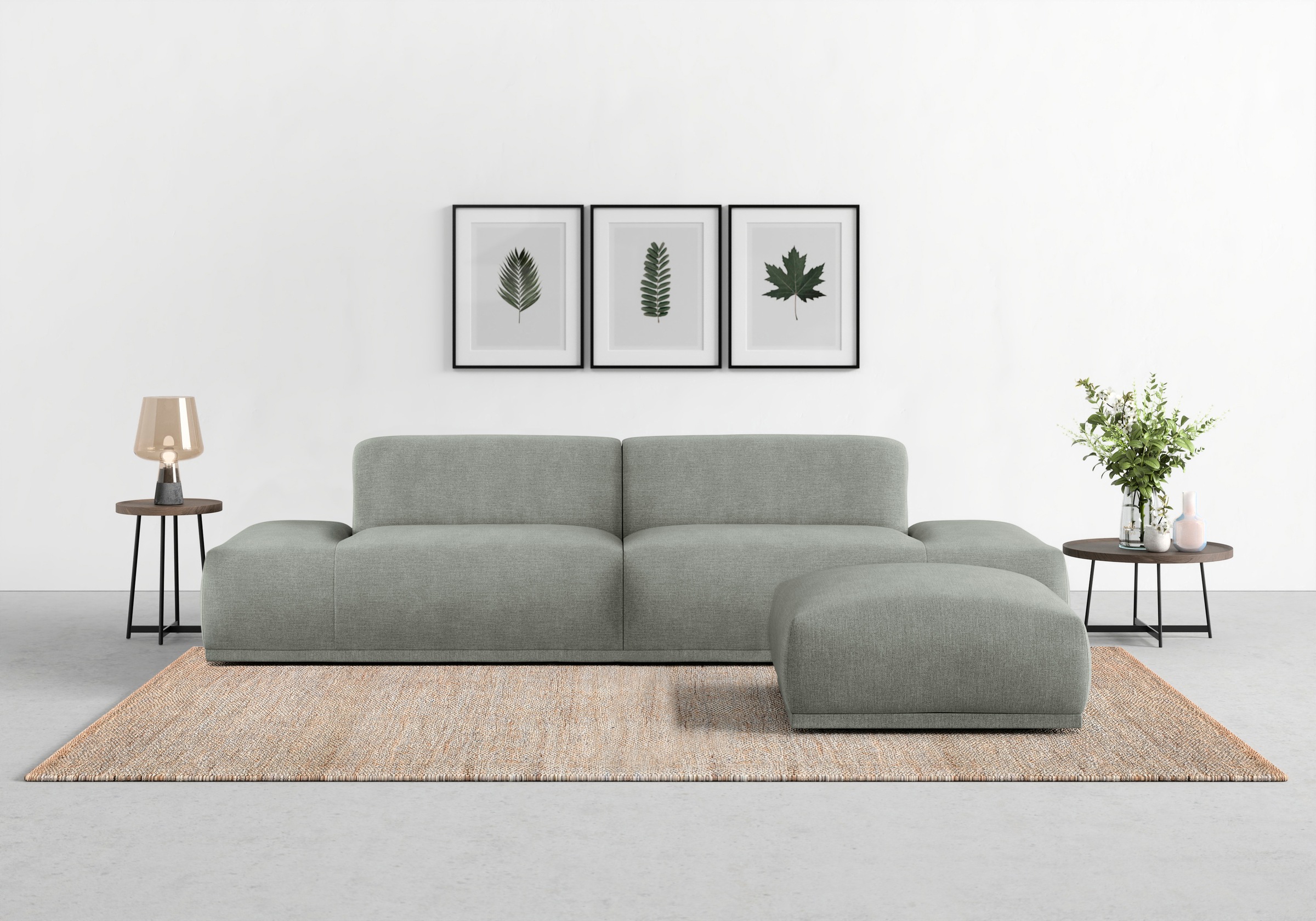 TRENDMANUFAKTUR Big-Sofa »Braga, toller Sitzkomfort, Designsofa«, in moderner Optik, mit hochwertigem Kaltschaum