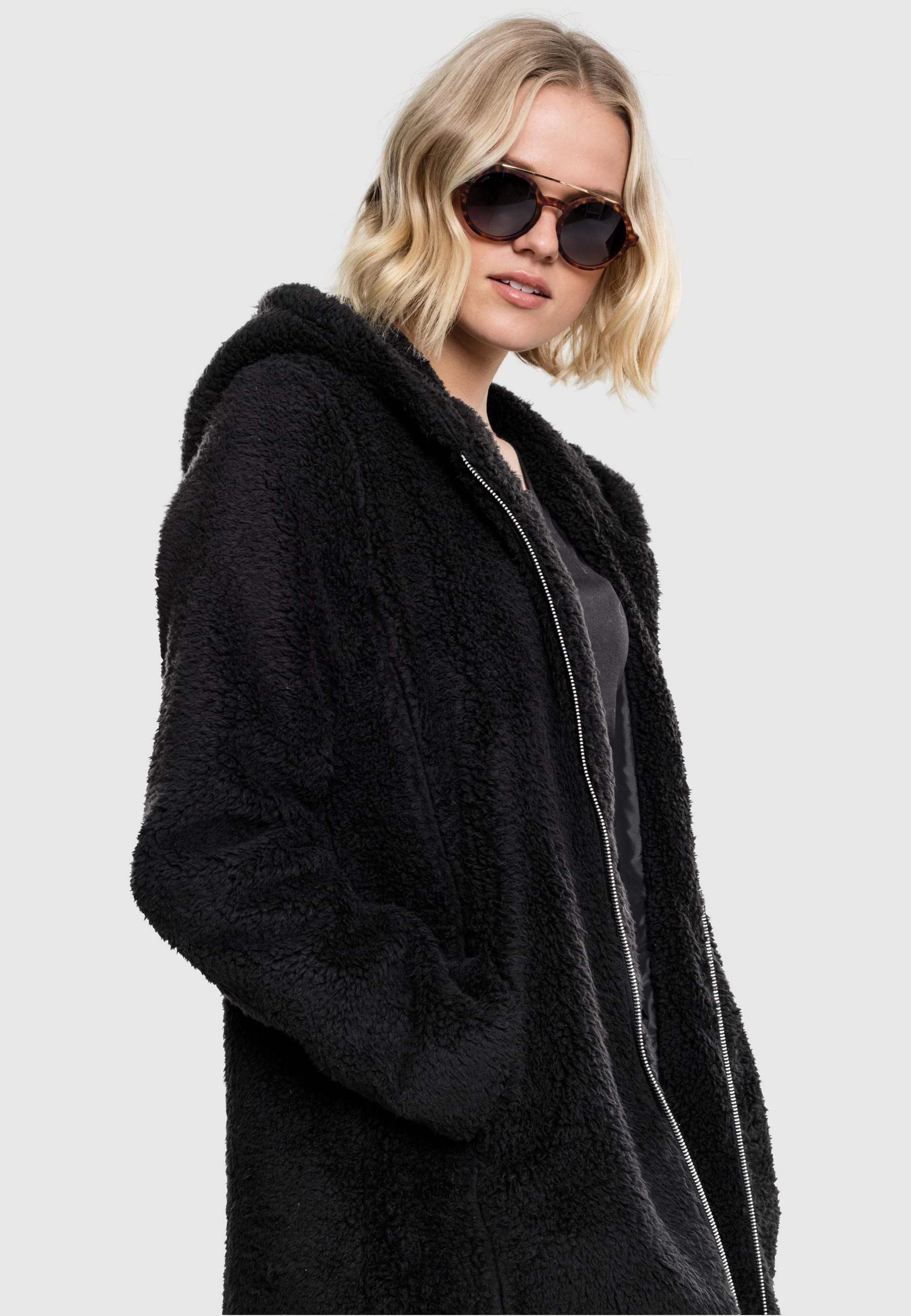 URBAN CLASSICS Allwetterjacke »Urban Classics Damen Ladies Sherpa Jacket«, (1 St.), mit Kapuze