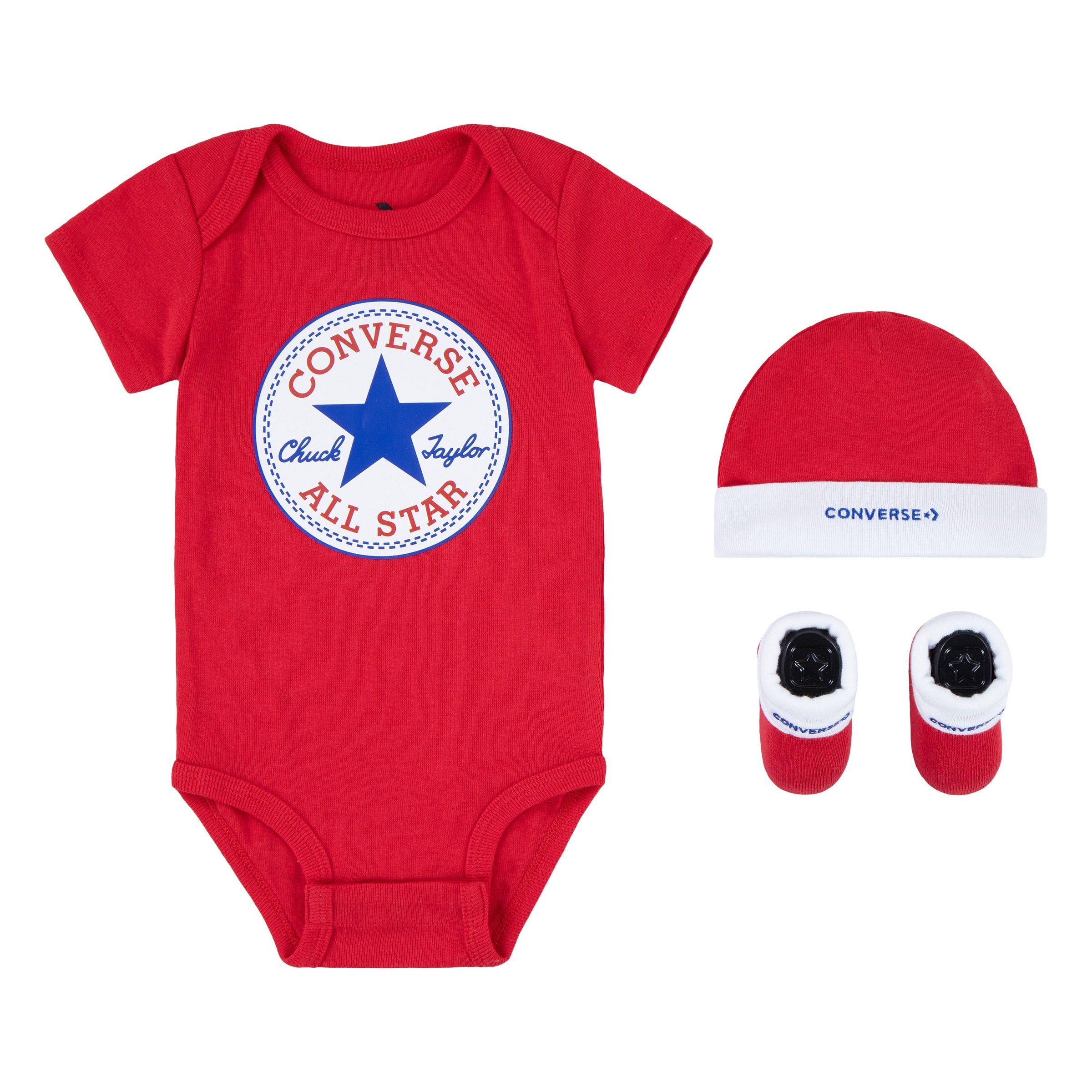 Converse Erstausstattungspaket "CLASSIC CTP INFANT HAT BODYSUIT BOO"