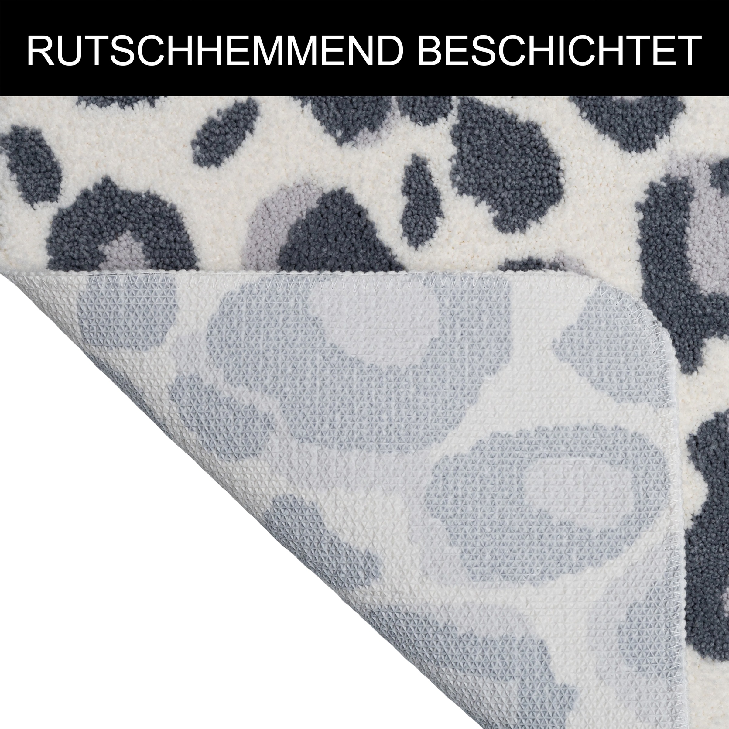 OTTO home Badematte »Regona Leo, Badvorleger, Badezimmer Teppich, Duschvorleger« Höhe 10 mm rutschhemmend beschichtet fußbodenheizungsgeeignet | schnell trocknend Leoparden-Muster, Animal Print, modern