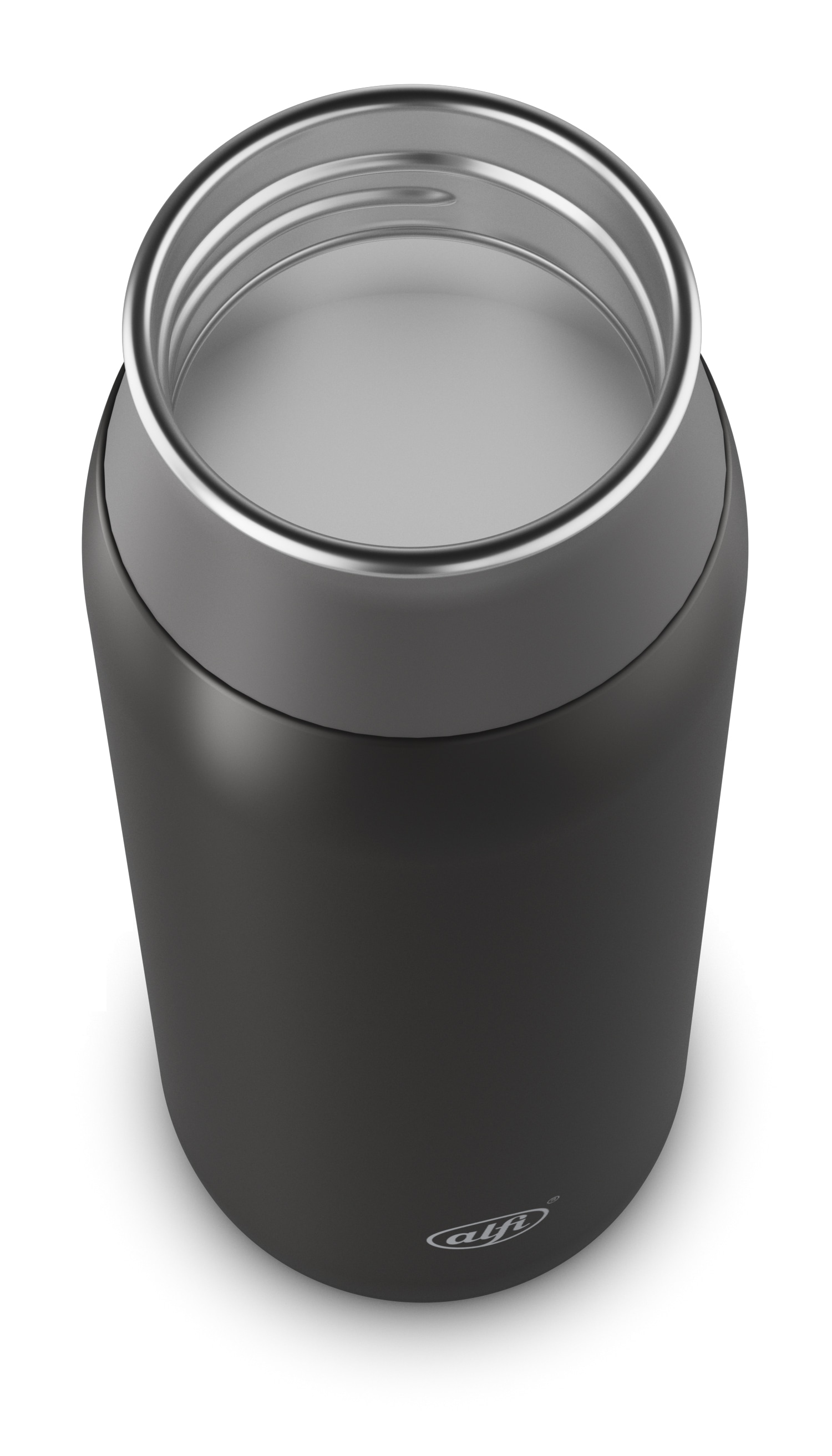 Alfi Trinkflasche »ELEMENT BOTTLE,  Edelstahlkörper, spülmaschinenfest« 0,6l, Free-Flow Trinksystem mit intuitivem Schraubverschluss