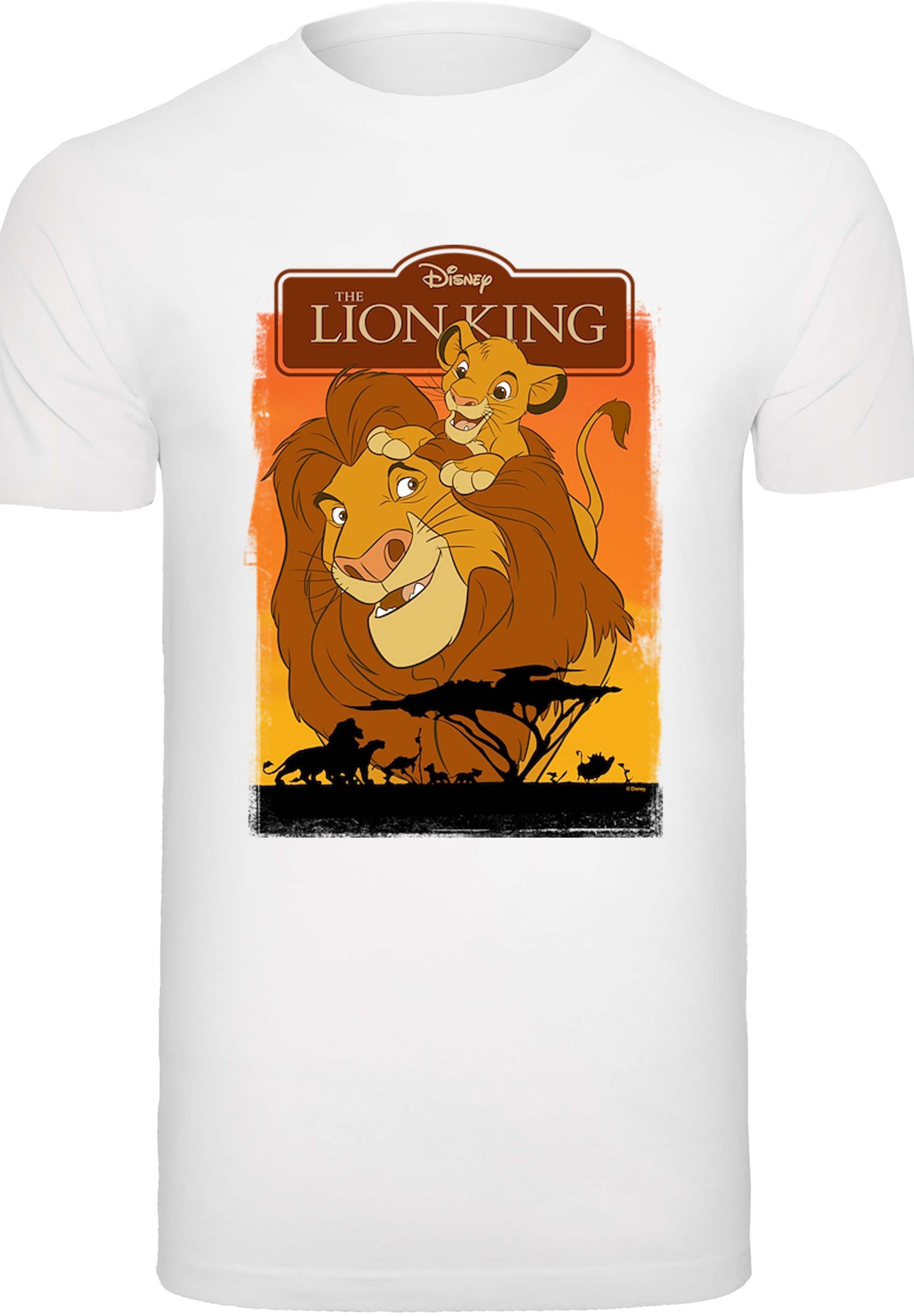 F4NT4STIC T-Shirt »Disney König der Löwen Simba und Mufasa«, Herren,Premium Merch,Regular-Fit,Basic,Bedruckt