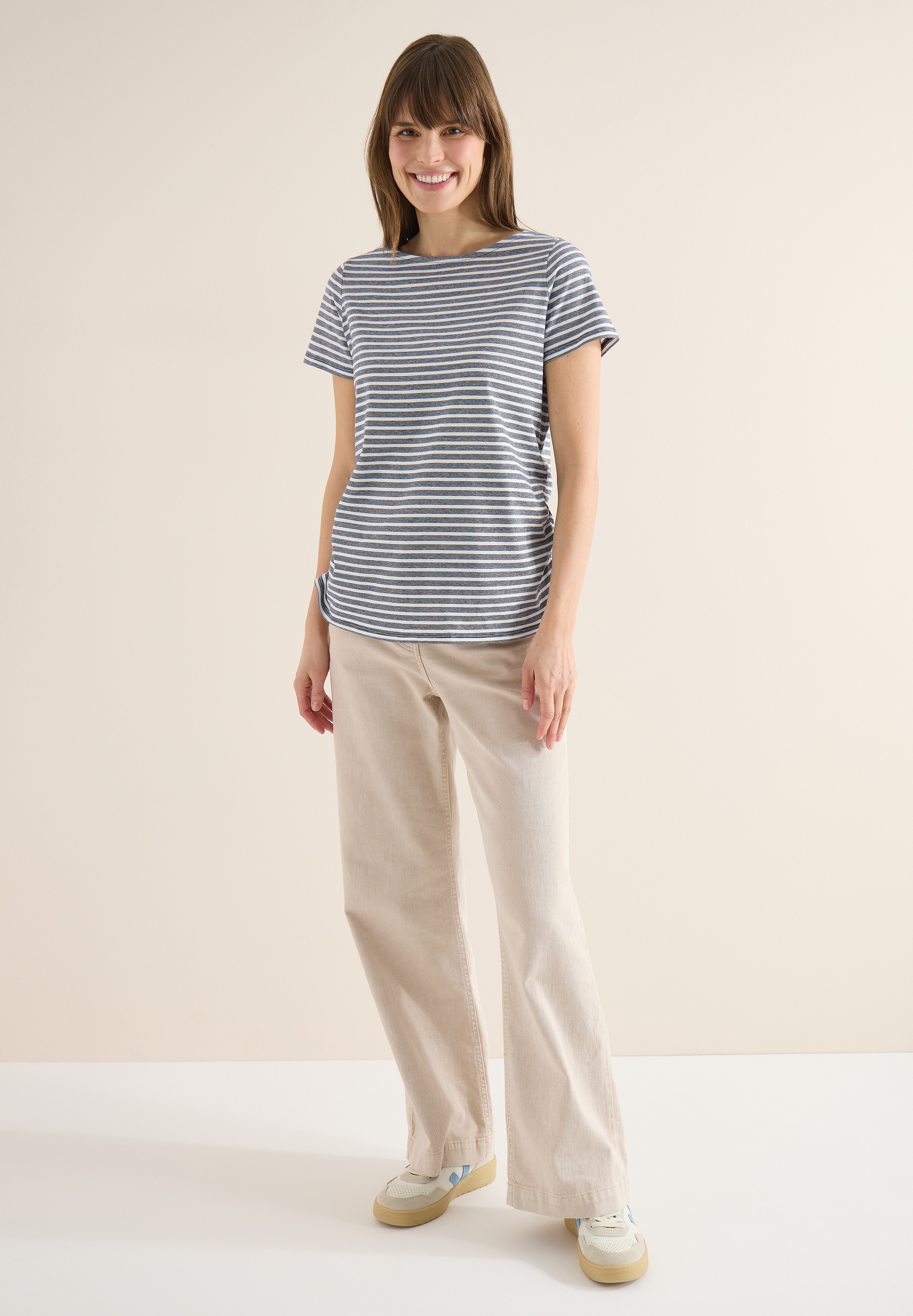 Thumbnail - Cecil Rundhalsshirt aus reiner Baumwolle