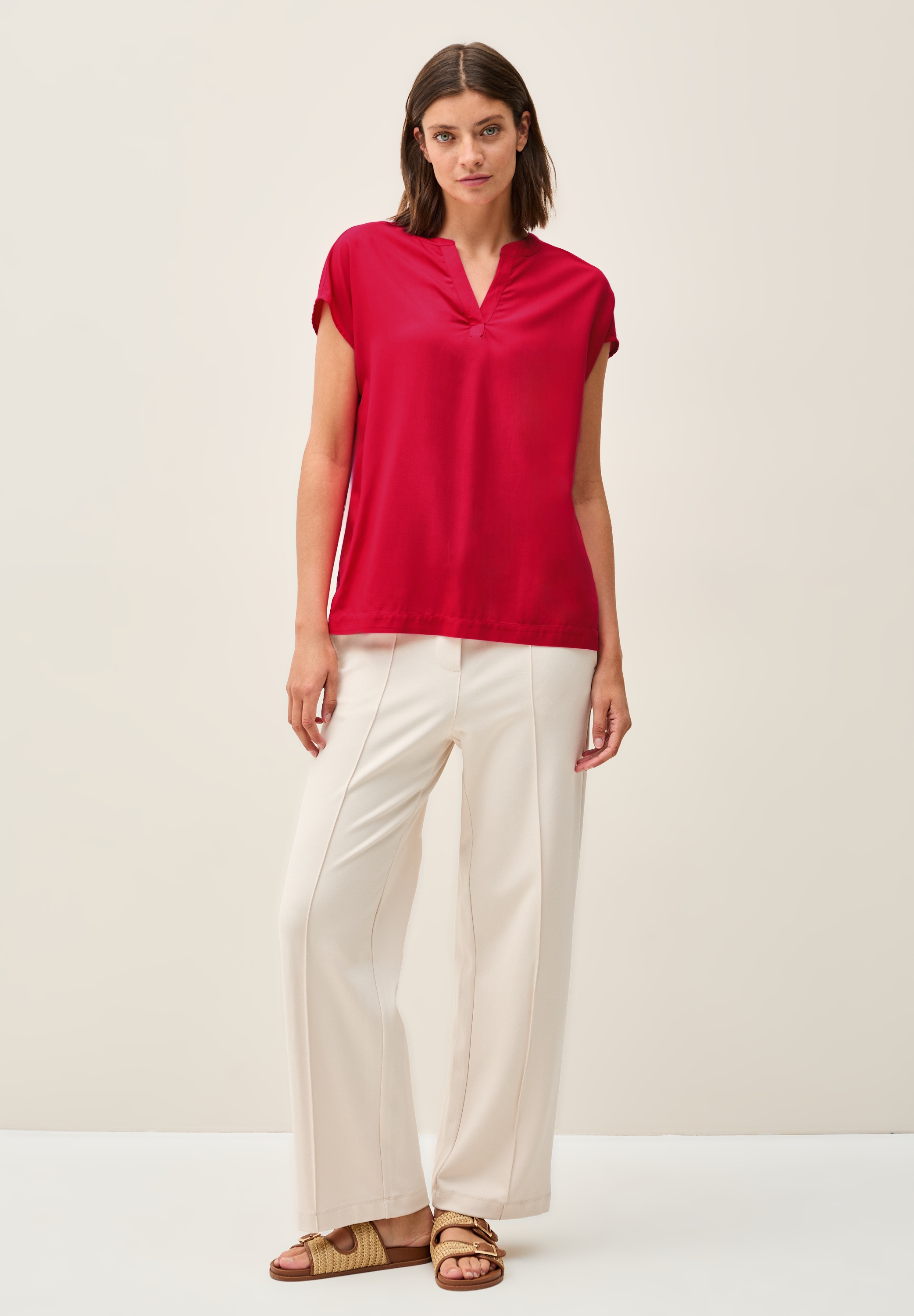 Thumbnail - Cecil Kurzarmbluse aus softer Viskose