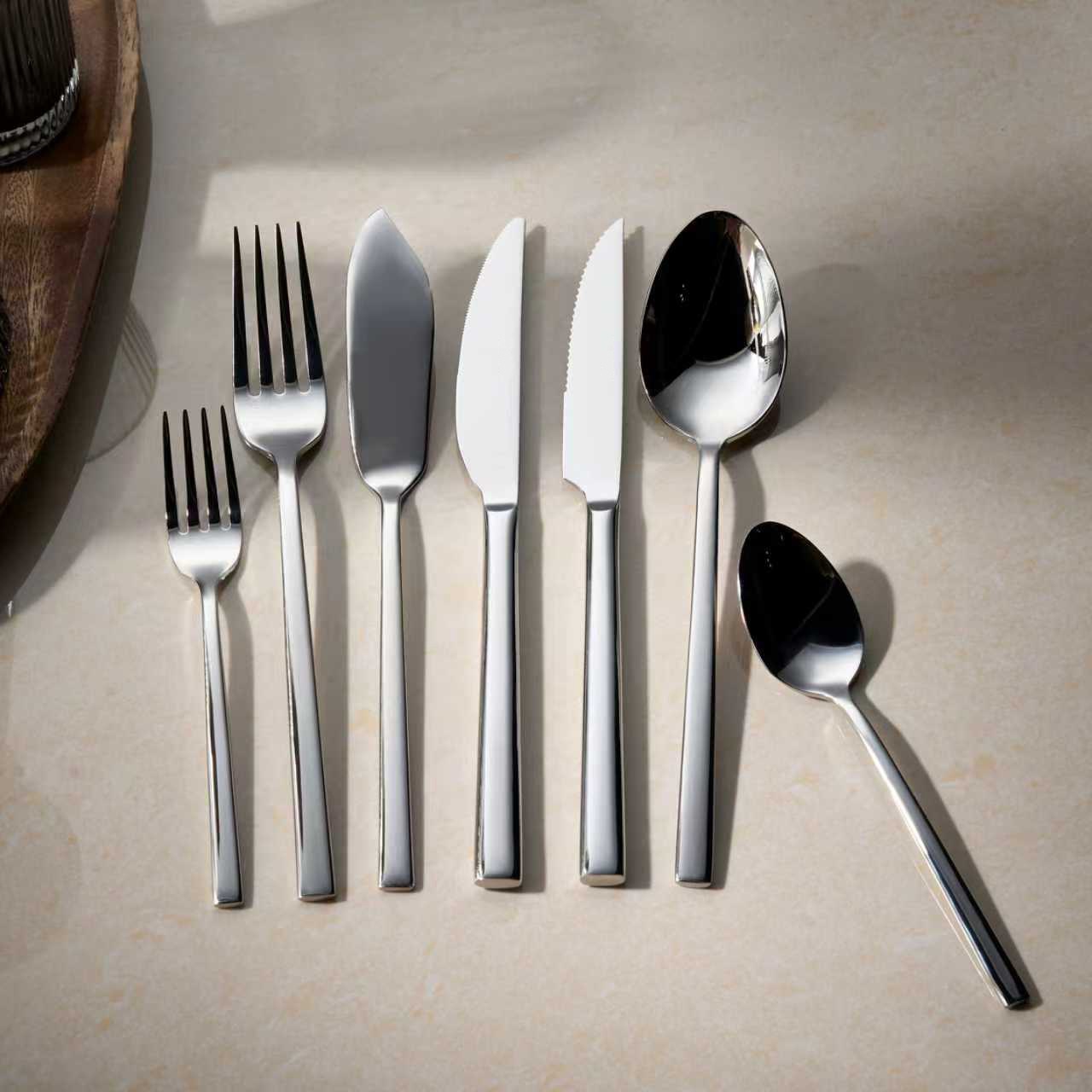 Thumbnail - Hanseatic Besteck-Set "SMART, wahlweise in glänzender oder matter Optik" leichtes und minimalistisches Design