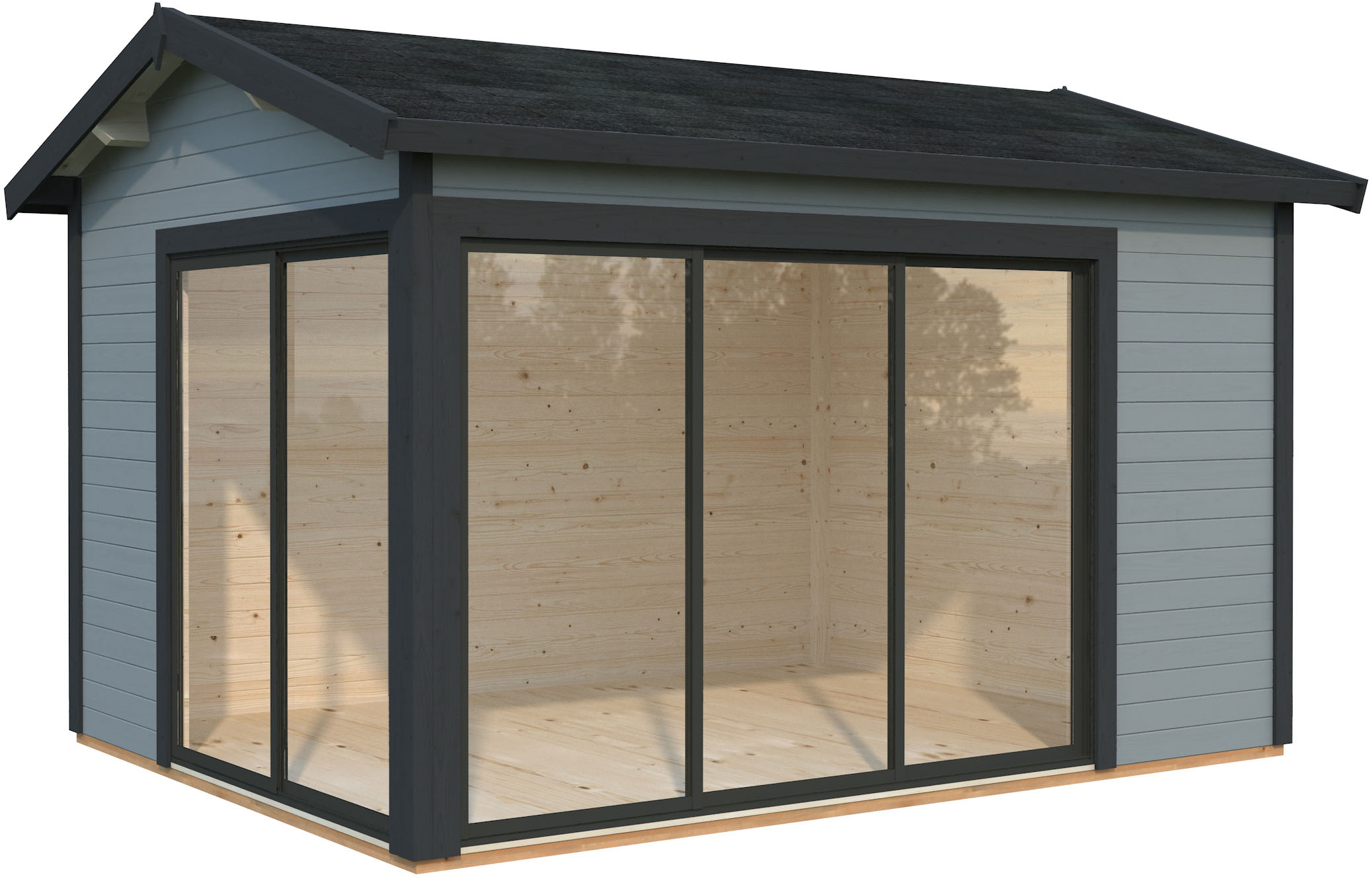 Palmako Gartenhaus "Amanda Slide Plus" verschiedene Farben