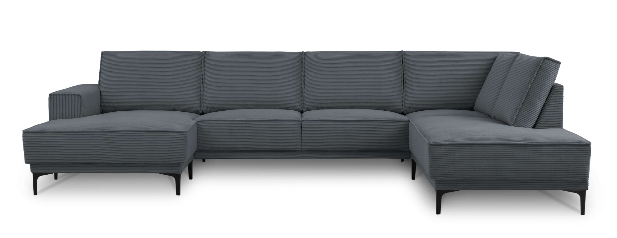 PLACES OF STYLE Wohnlandschaft "XXL Sofa Oland, Struktur, Flachgewebe, Luxu günstig online kaufen
