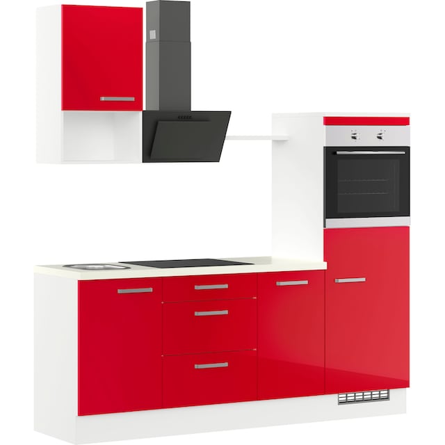 IMPULS KÜCHEN Küche »IP 4050«, vormontiert, mit E-Geräten, Breite 215 cm  bestellen | BAUR