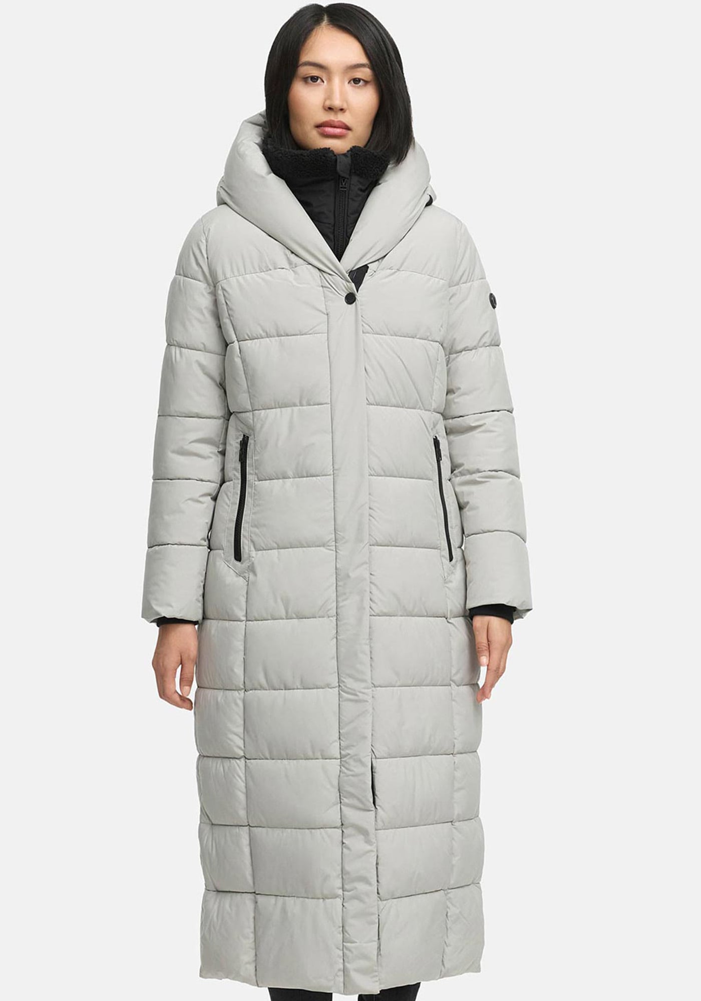 Marikoo Winterjacke »Pakoraa« extra langer Winter Mantel mit abnehmbaren Innenteil