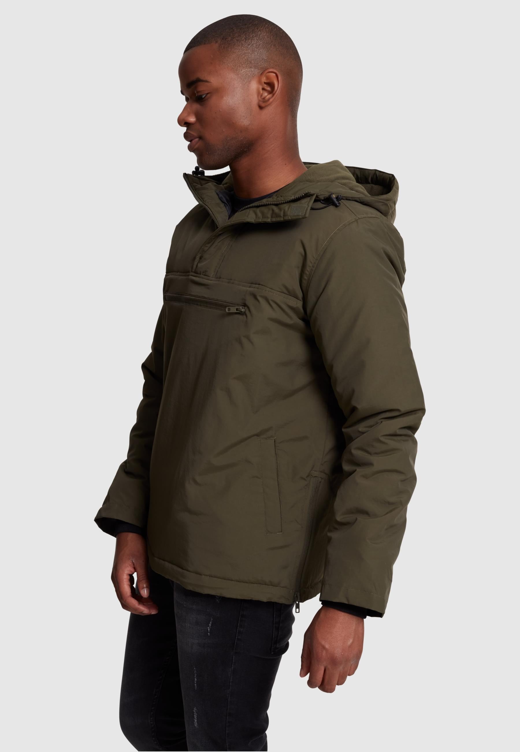 URBAN CLASSICS Allwetterjacke »Urban Classics Herren Padded Pull Over Jacket«, (1 St.), mit Kapuze