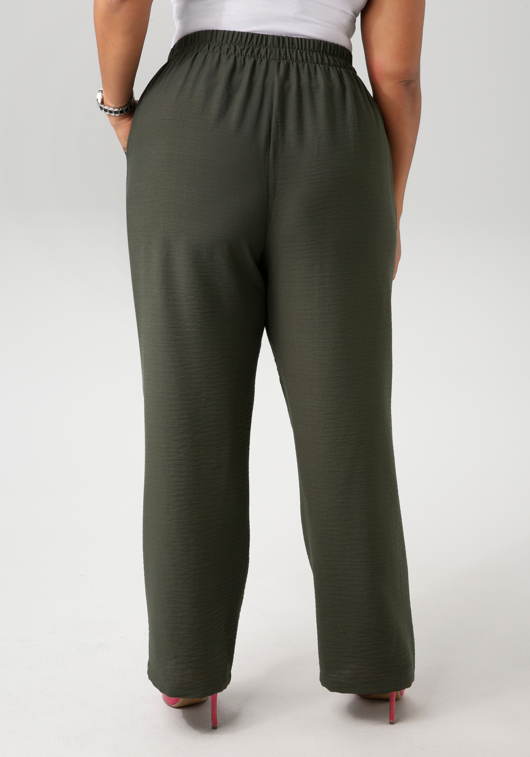 Aniston PLUS Schlupfhose, aus strukturierter Ware günstig online kaufen