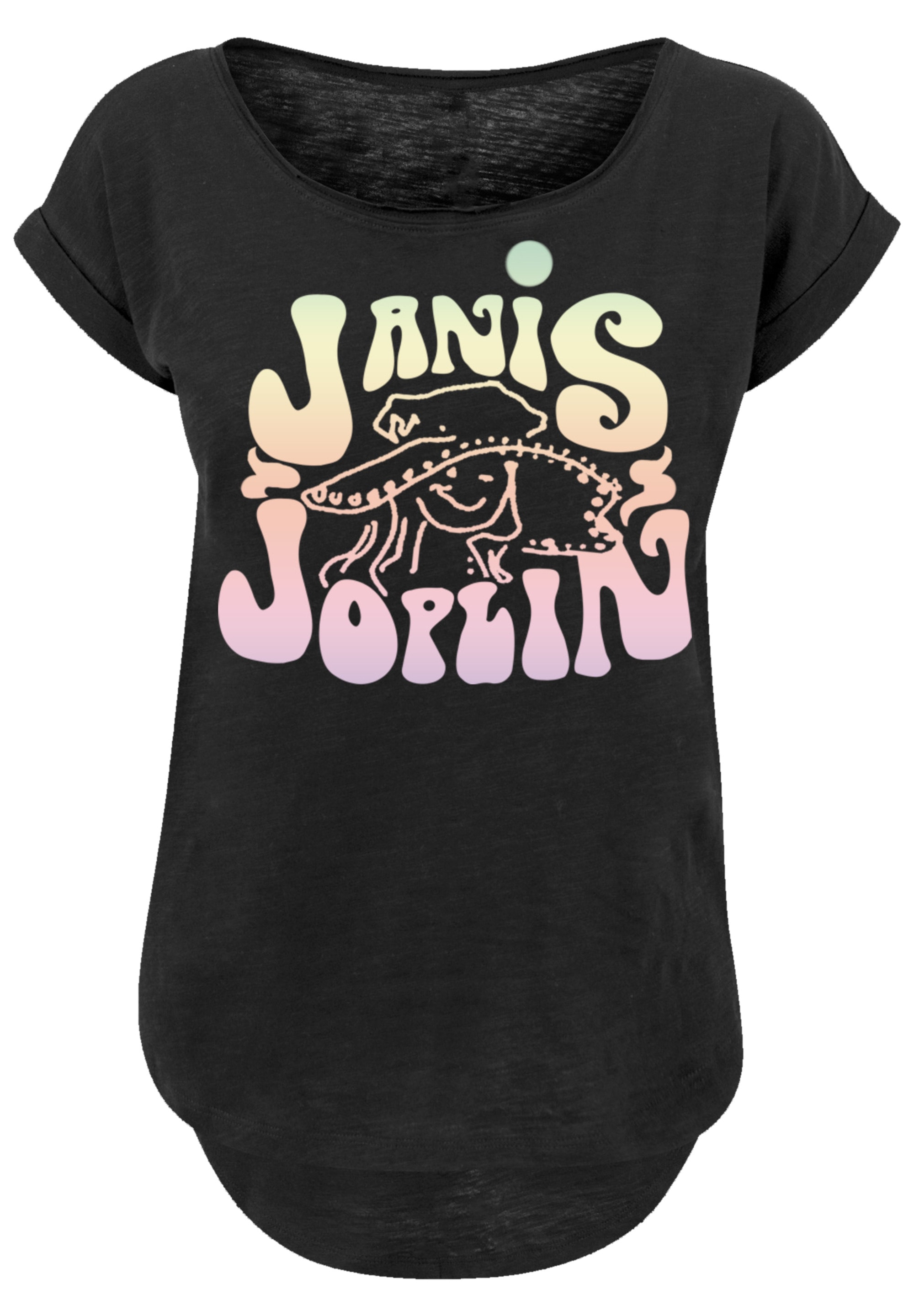 F4NT4STIC T-Shirt "PLUS SIZE Janis Joplin Pastel Logo", Print günstig online kaufen