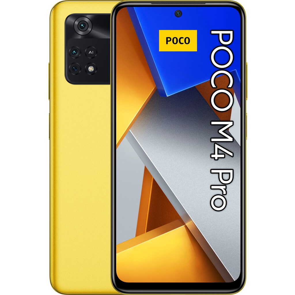 Xiaomi Smartphone »POCO M4 Pro«, POCO Yellow, 16,33 cm/6,43 Zoll, 256 GB Speicherplatz, 64 MP Kamera