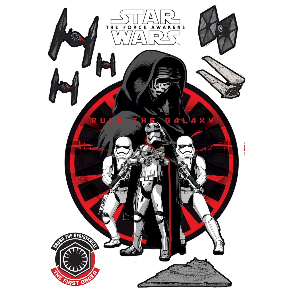 Komar Wandtattoo »Star Wars First Order«, (9 St.)