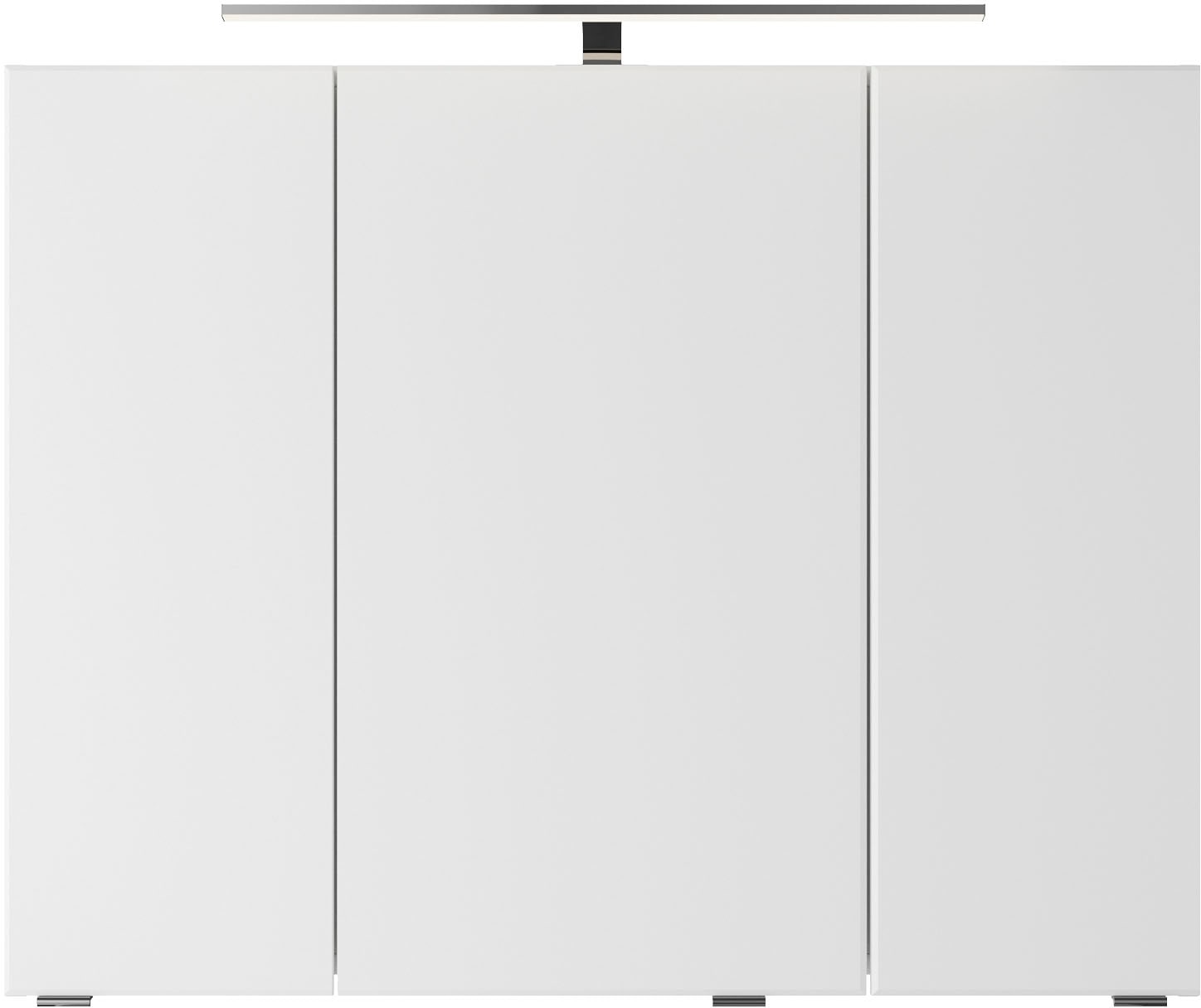 Saphir Badmöbel-Set »Serie 4035 2-teilig, Keramikwaschtisch mit LED-Spiegelschrank«, (Set), 90 cm breit, inkl. Türdämpfer, 2 Schubladen, 3 Türen, 6 Einlegeböden