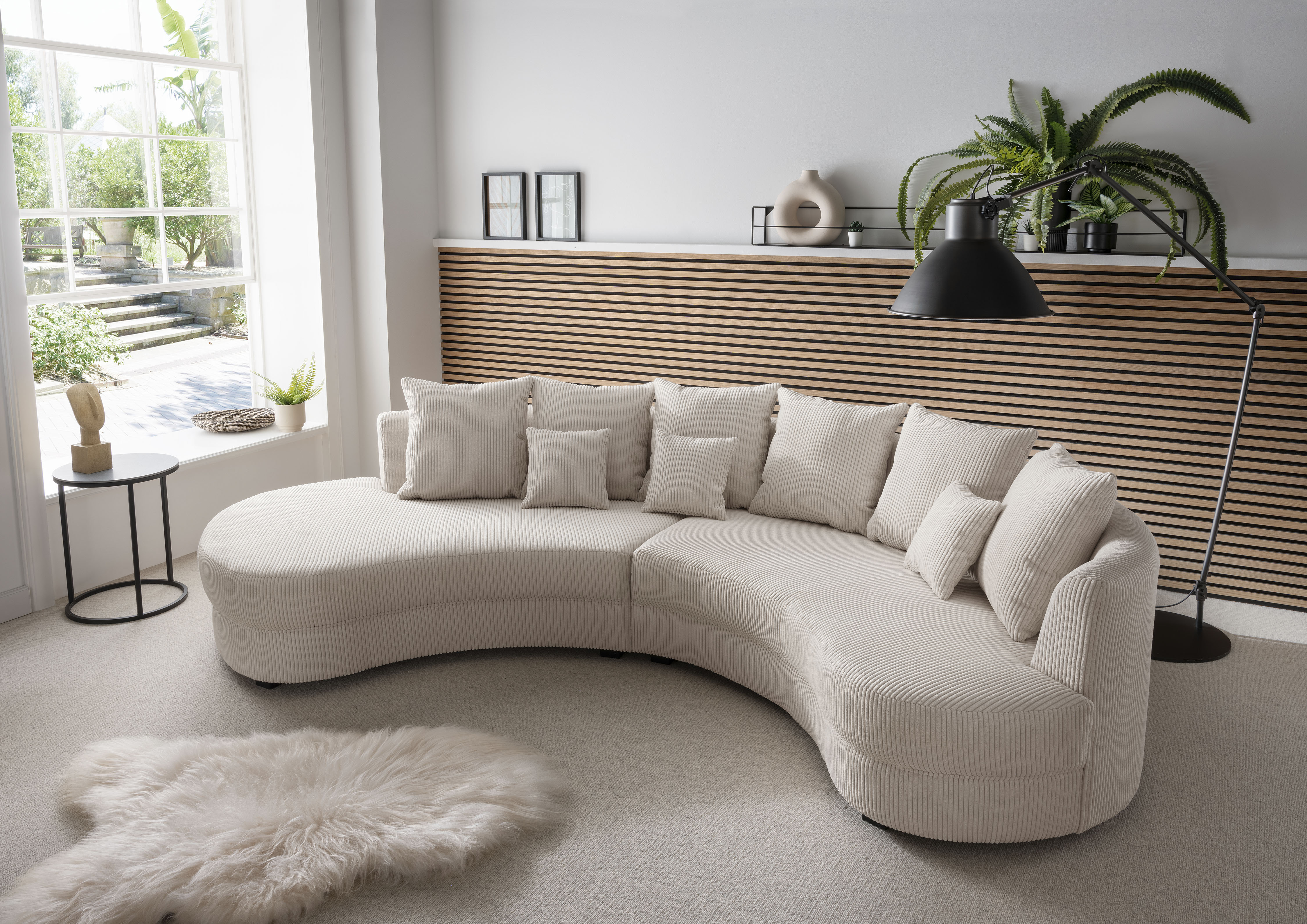 Home affaire Ecksofa "Lazio modern und bequem, schmale Armlehnen, tolle Detailverarbeitung" zwei verschiedene Fußfarben wählbar