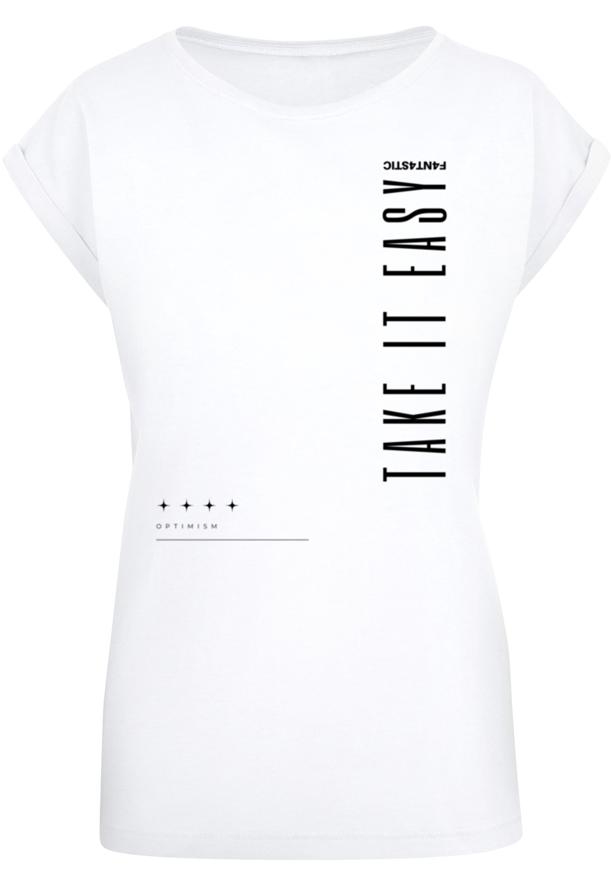 F4NT4STIC T-Shirt »Take It Easy SHORT SLEEVE TEE«, Print